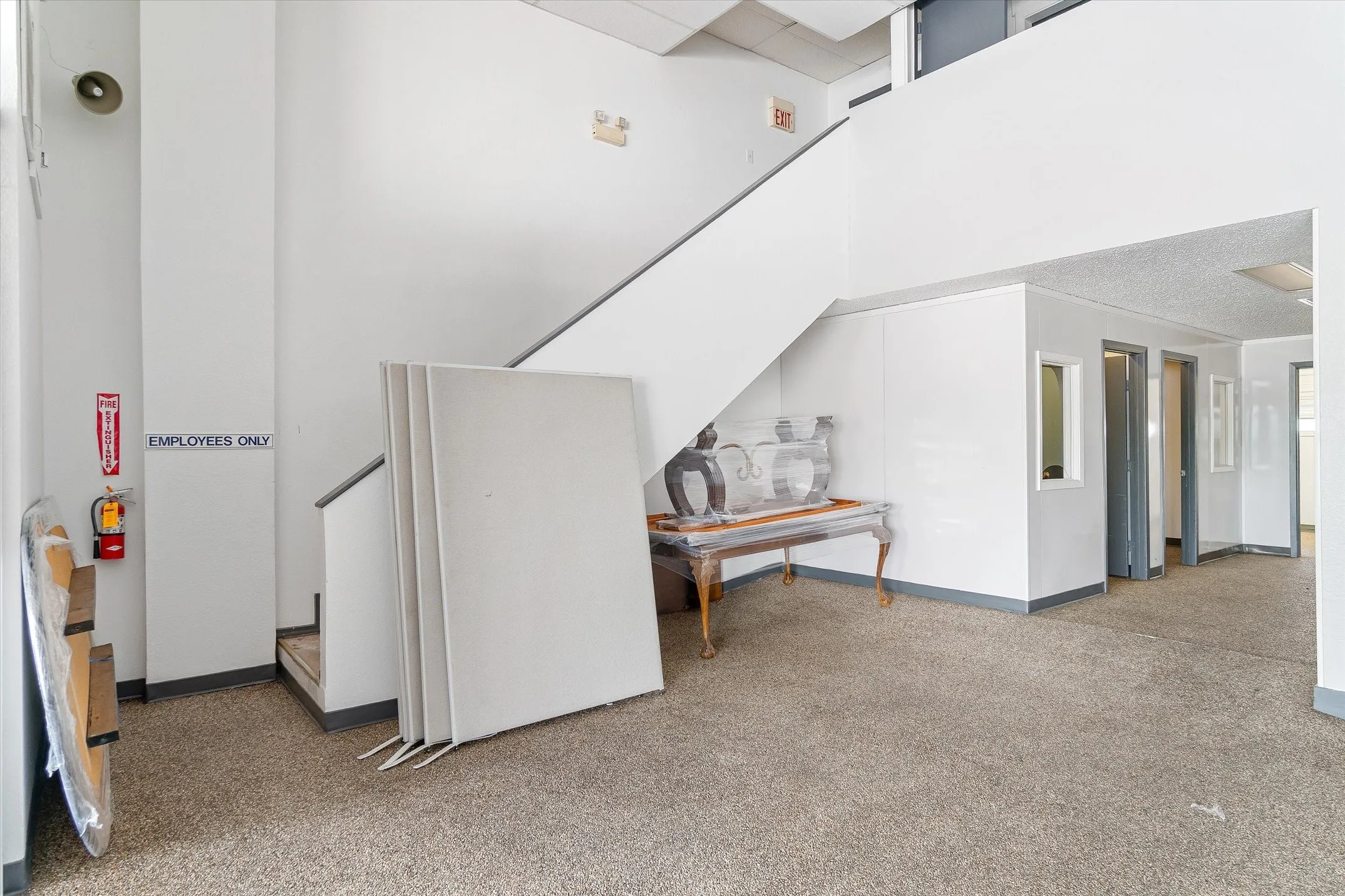 Two floors in the sales and admin building.