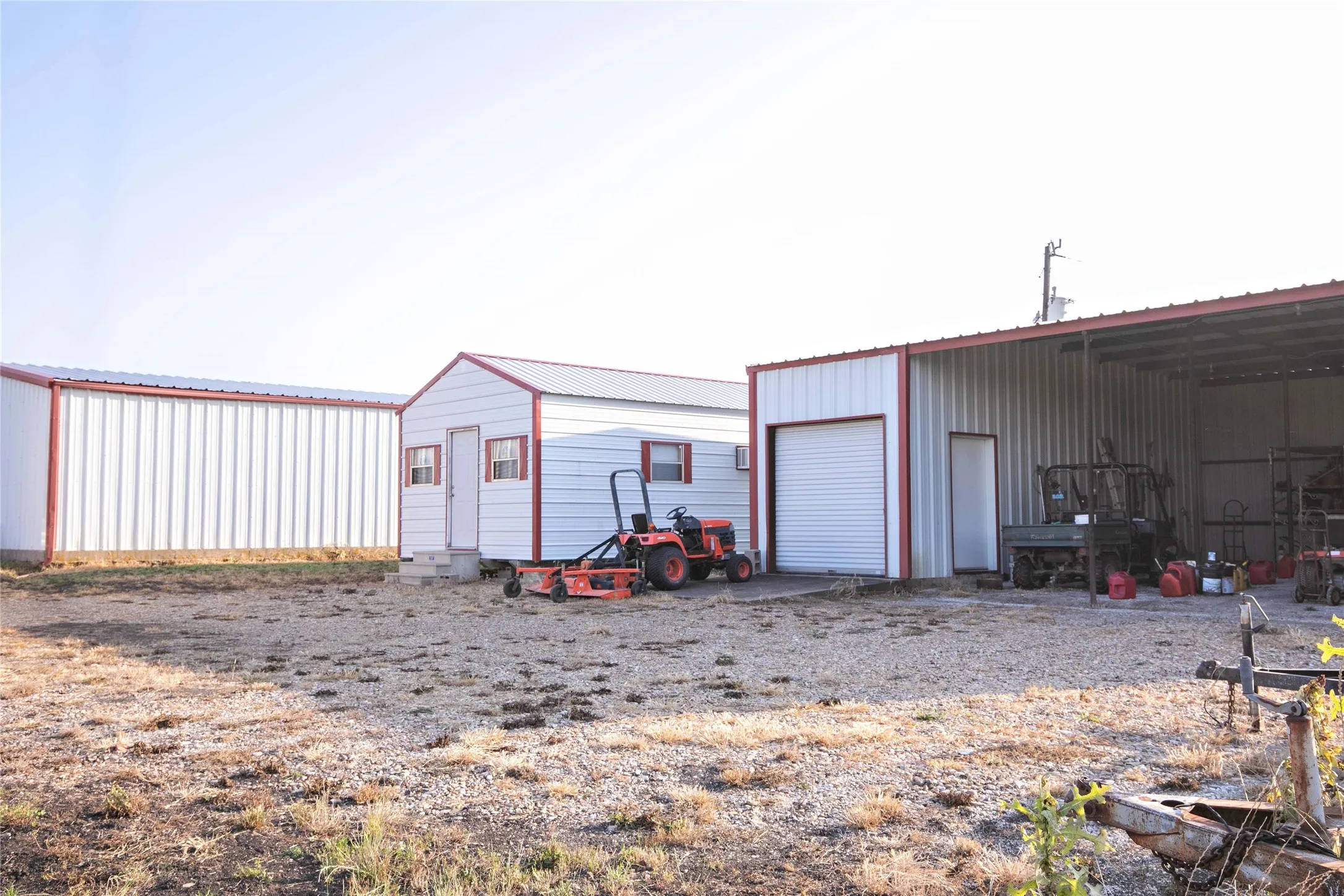 East elevation of workshop, office and equipment barn