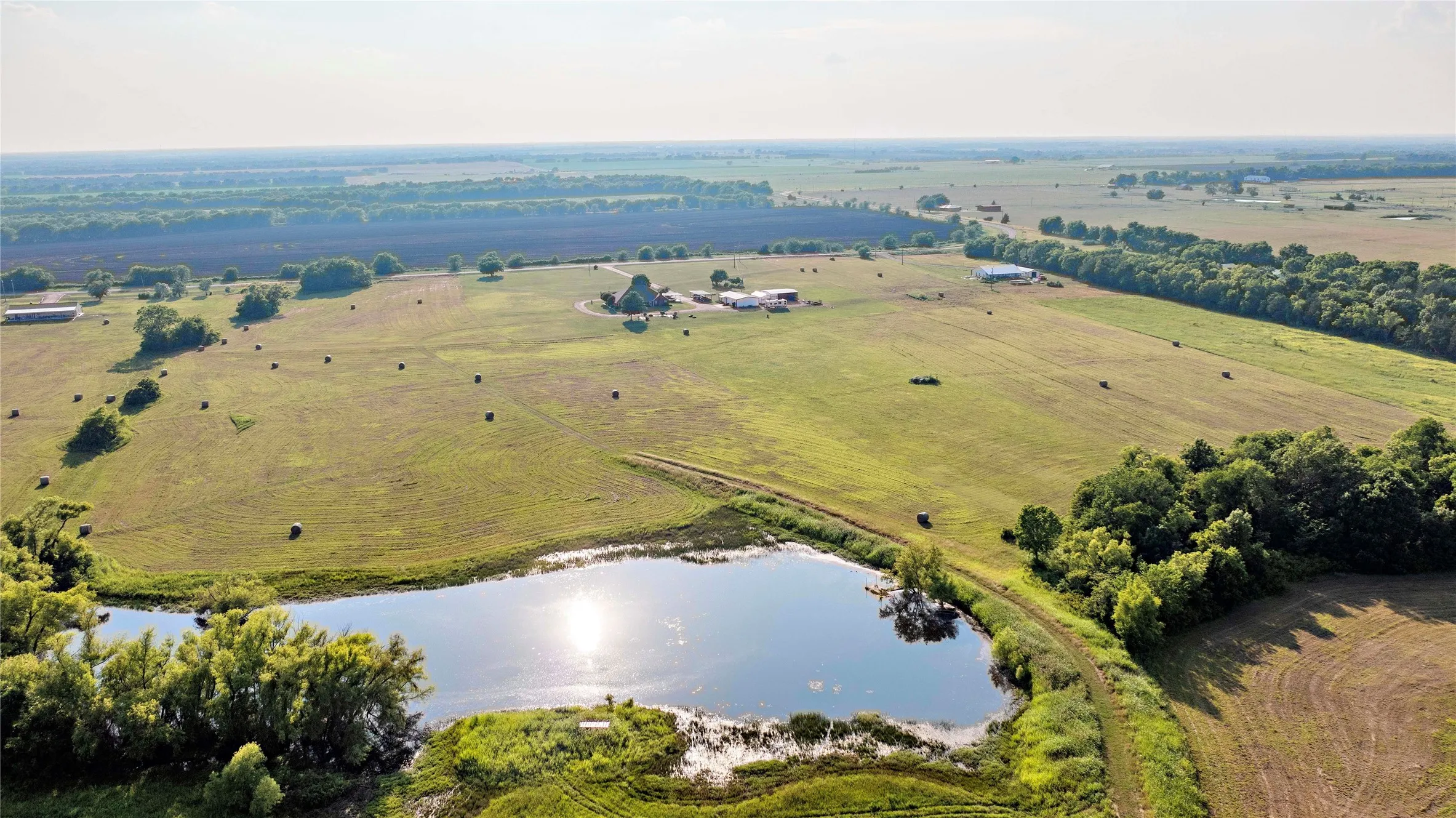 East drone elevation