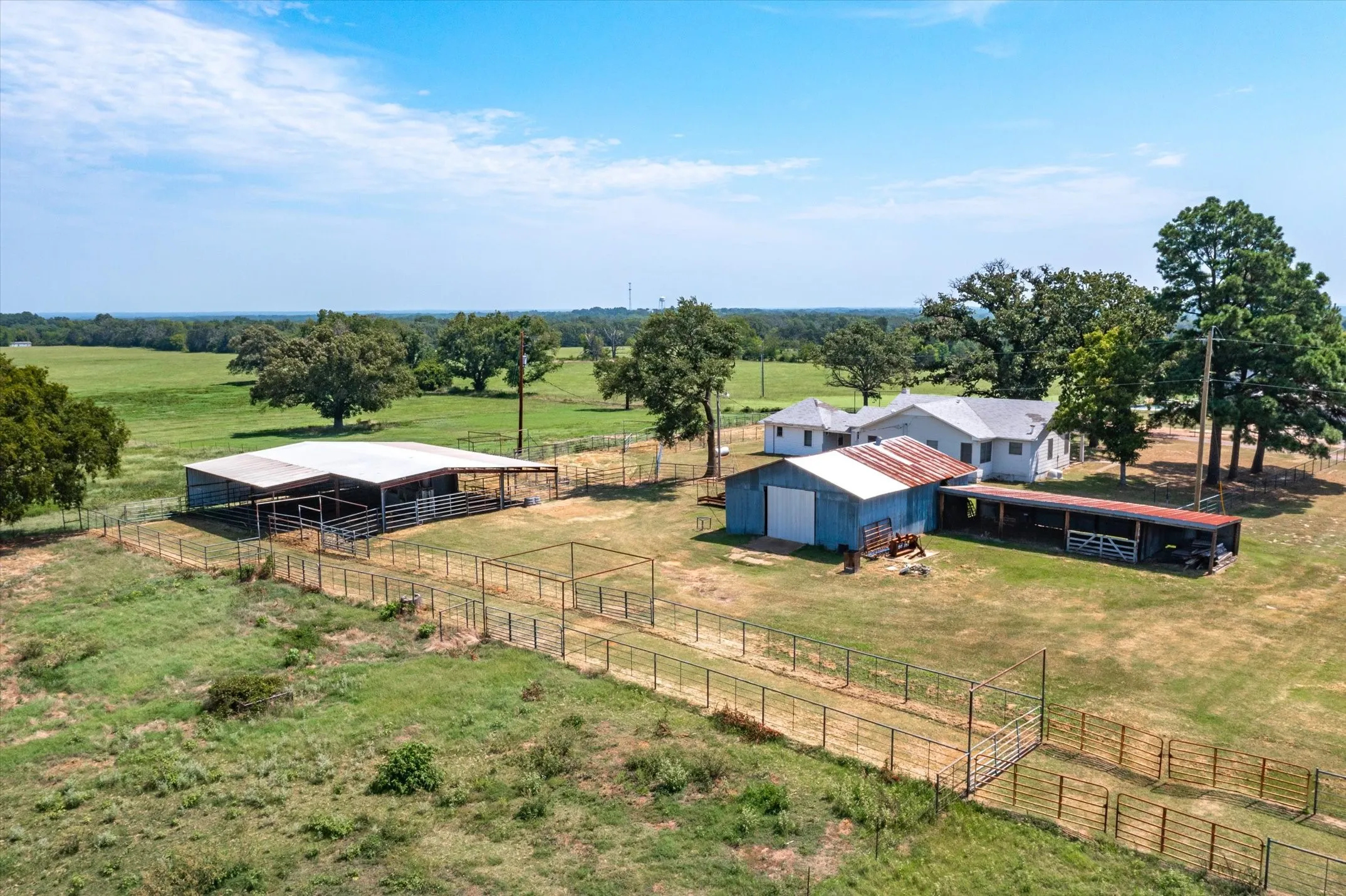 aerial showing covered working facility and shop