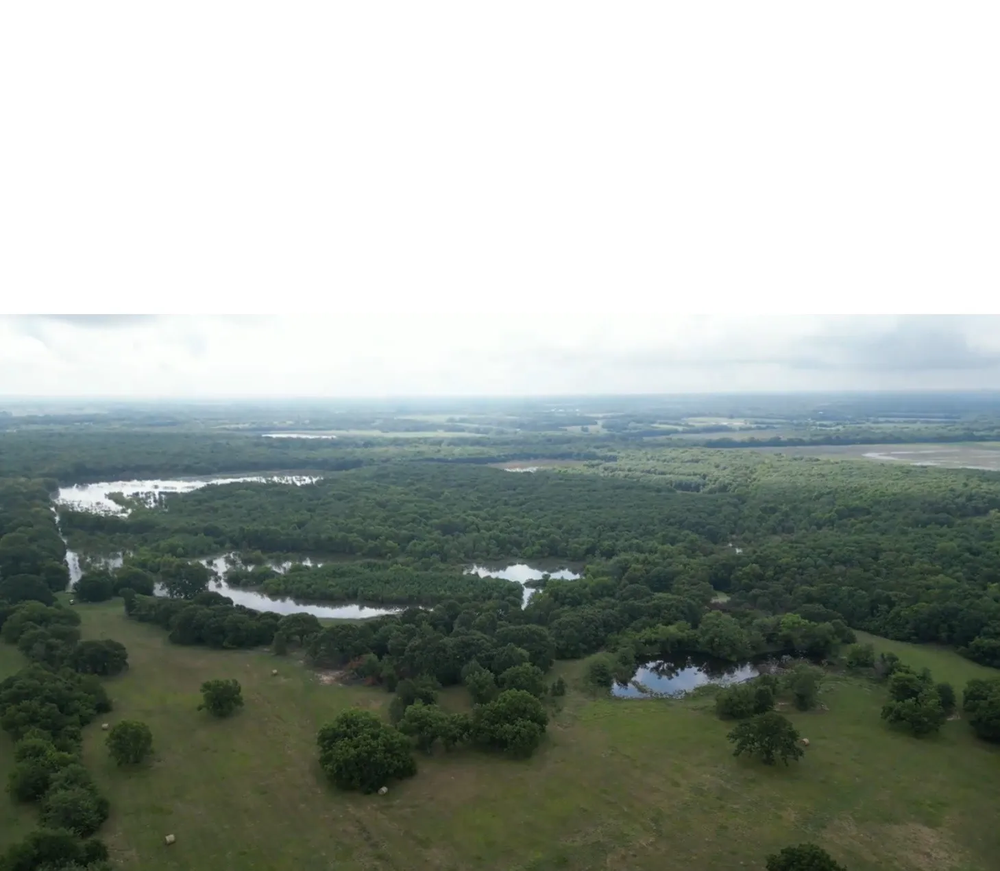 Aerial of lake frontage looking southeast