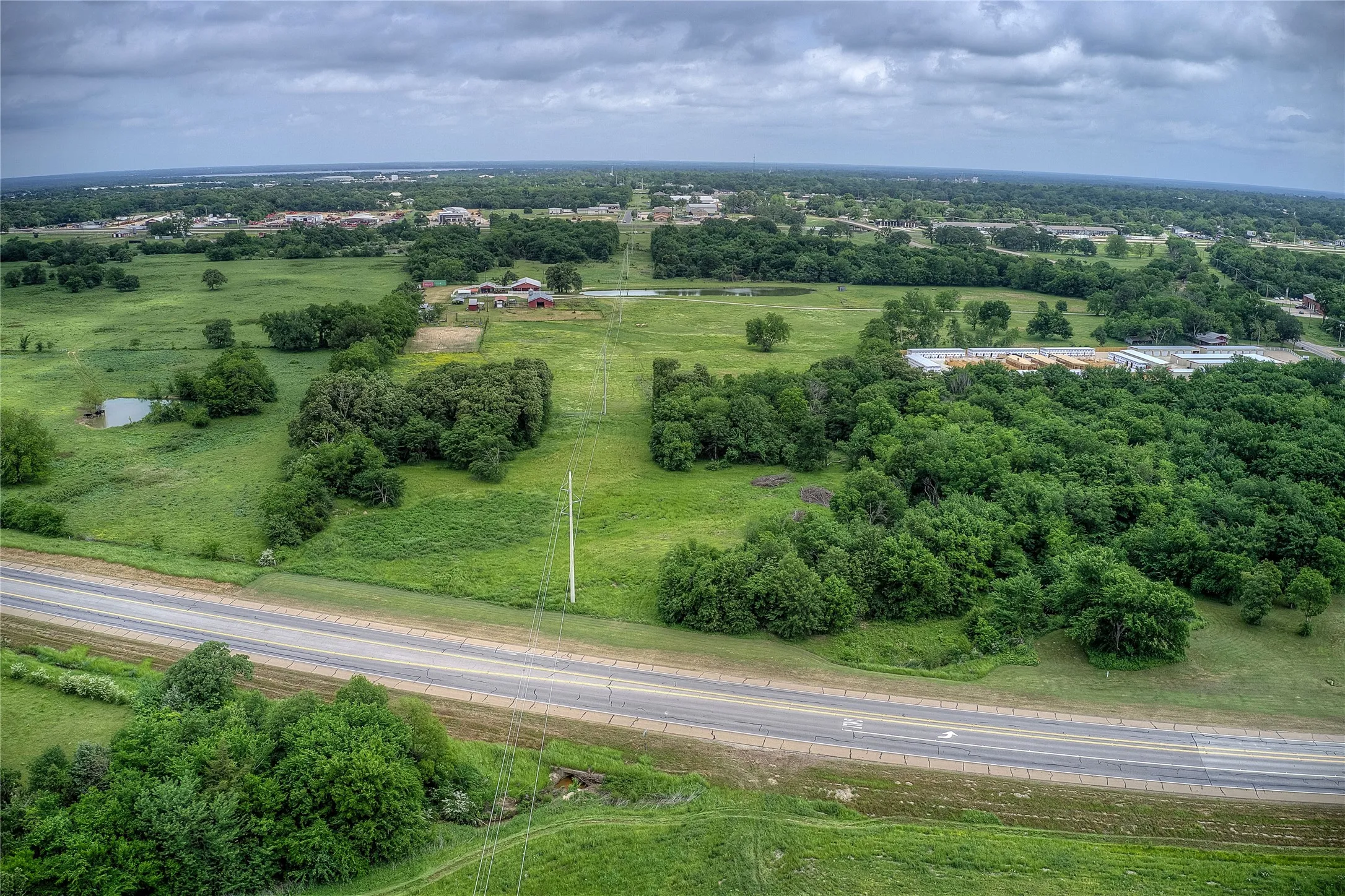 Bird's eye view with a rural view
