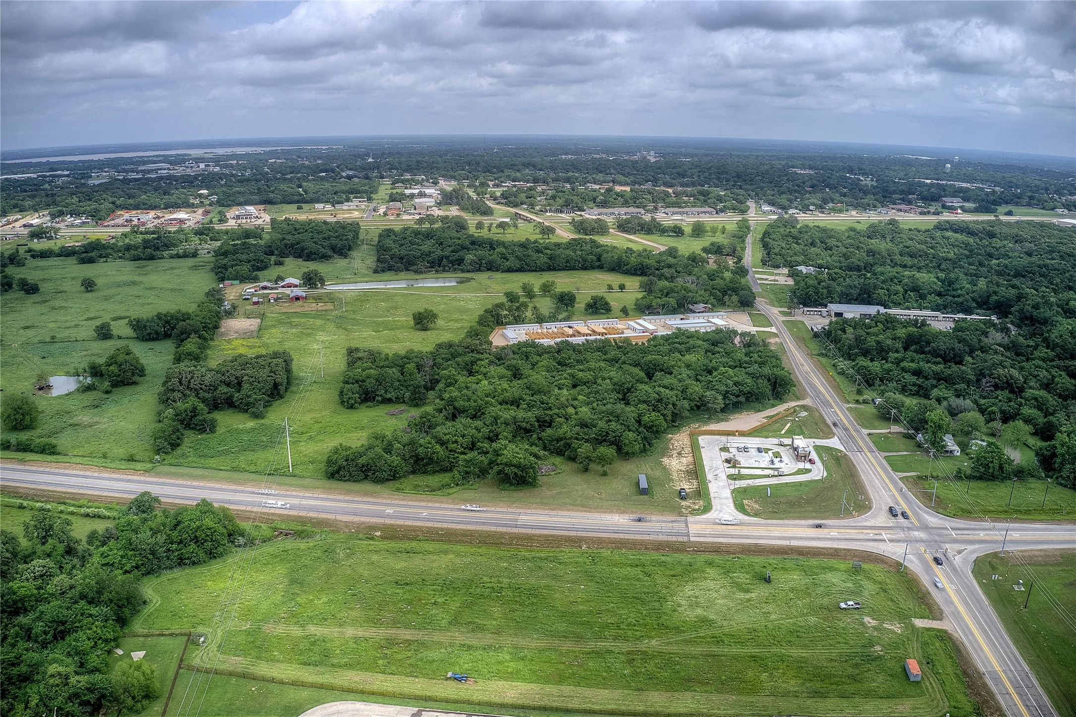 Drone / aerial view with a rural view