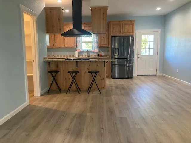 Kitchen view from living room