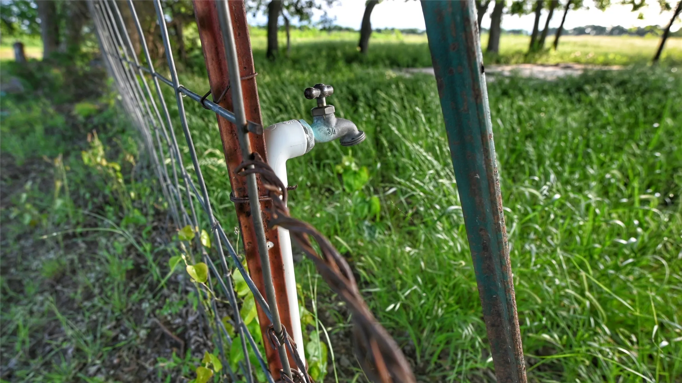 water meter in place