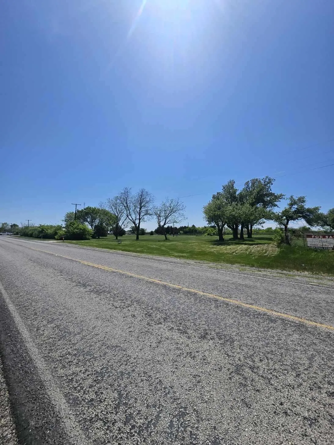 View of asphalt road