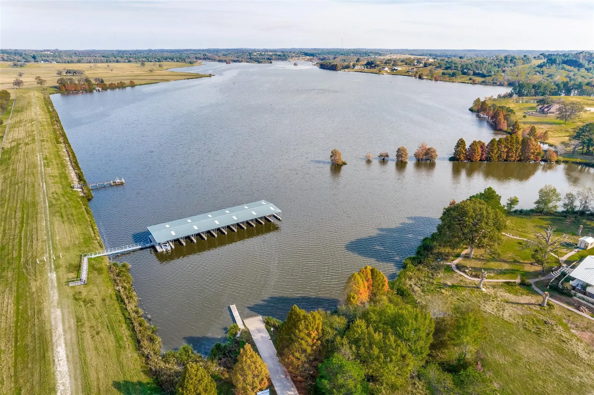 Marina on private 328 acre lake