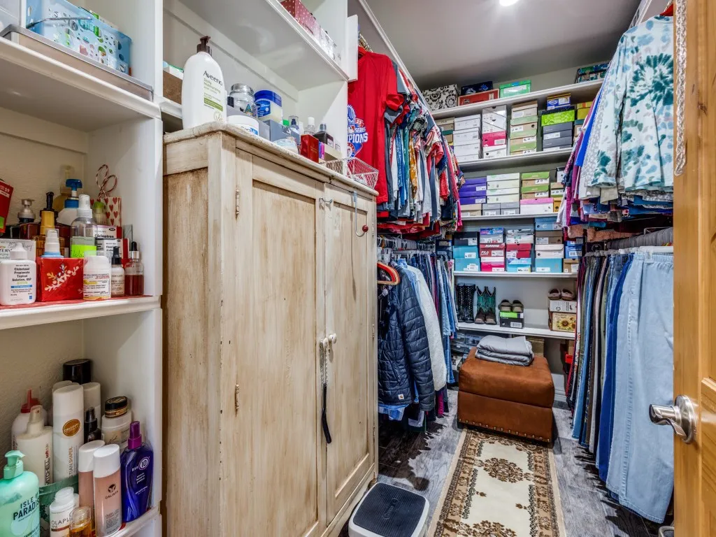 View of spacious closet