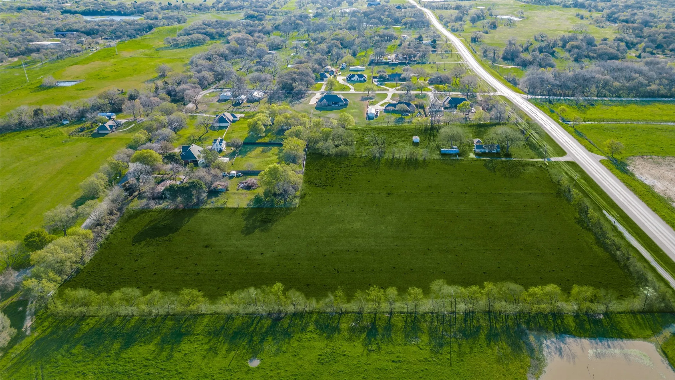 West side of property.