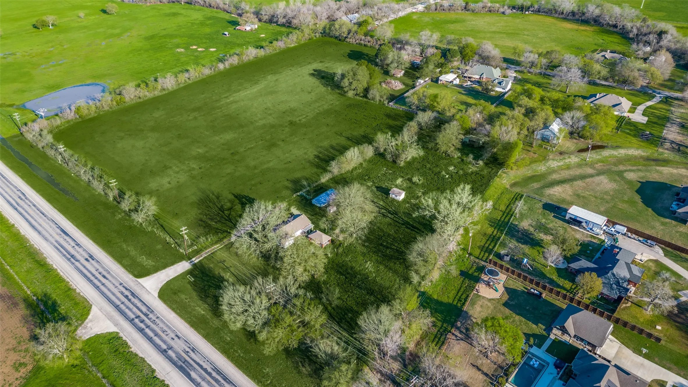 Southeast corner of property.