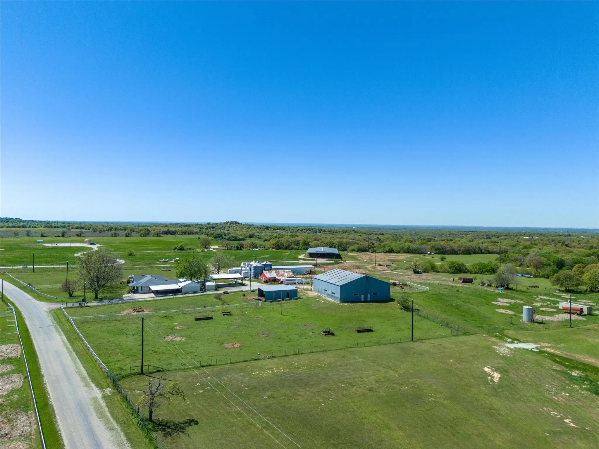 Bird's eye view featuring a rural view