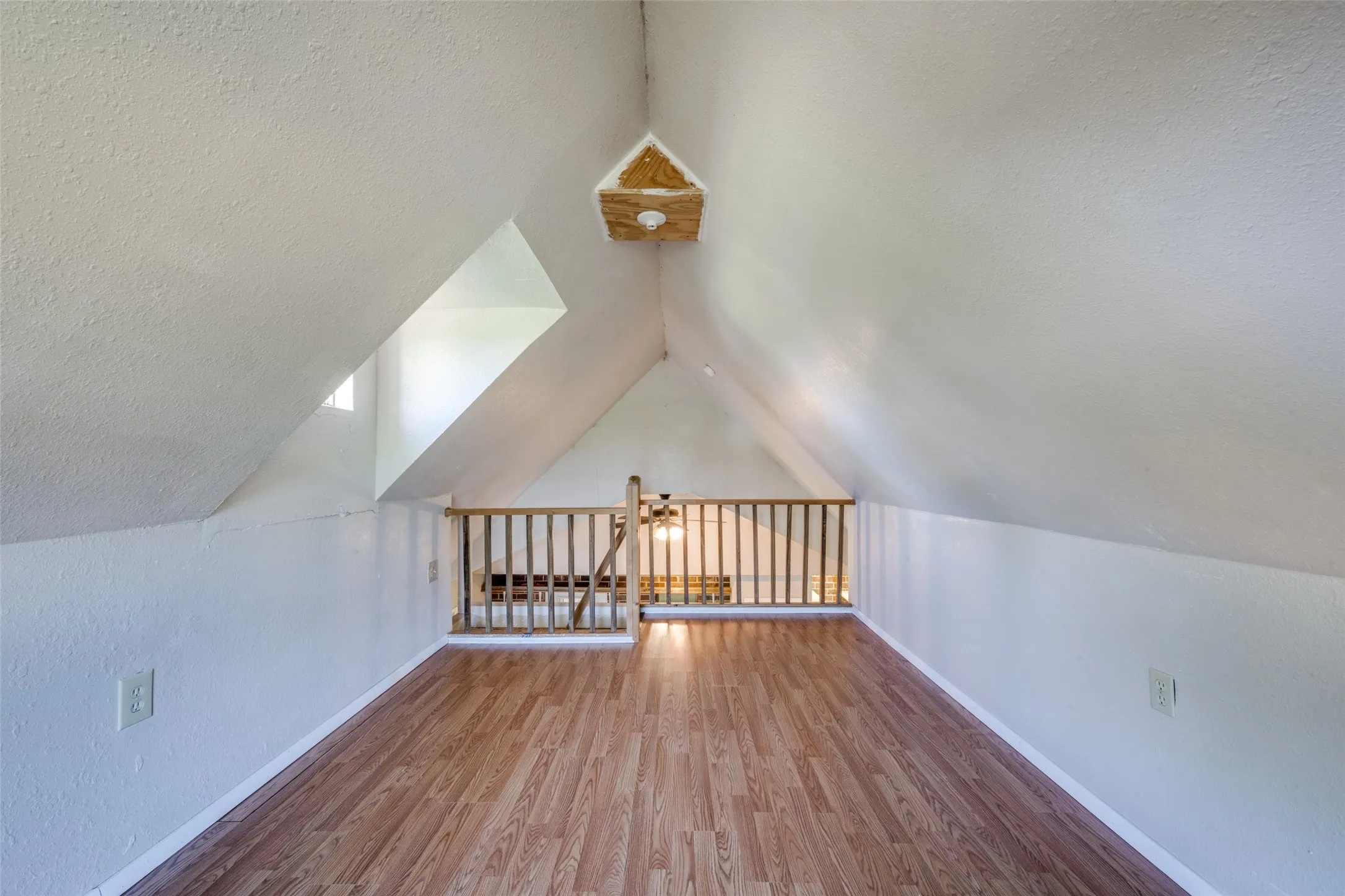 The loft is ideal for stargazing or curling up with a good book
