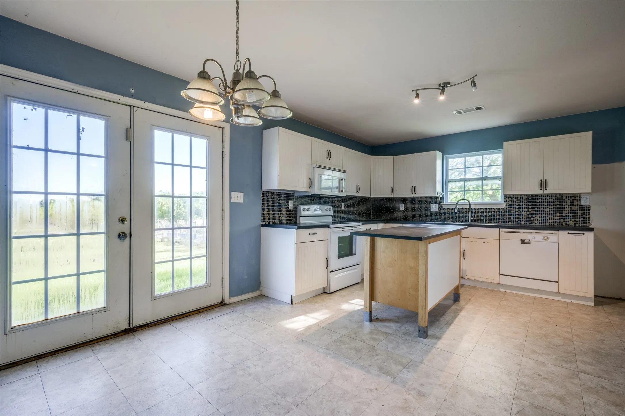 Your kitchen offers plenty of space for preparing meals