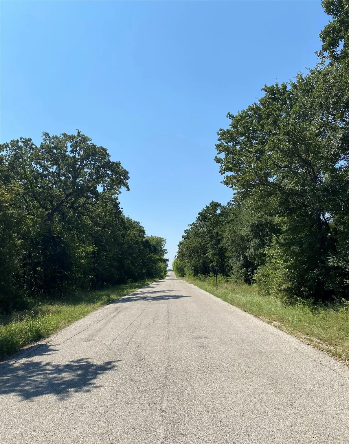 View of entrance street to neighborhood