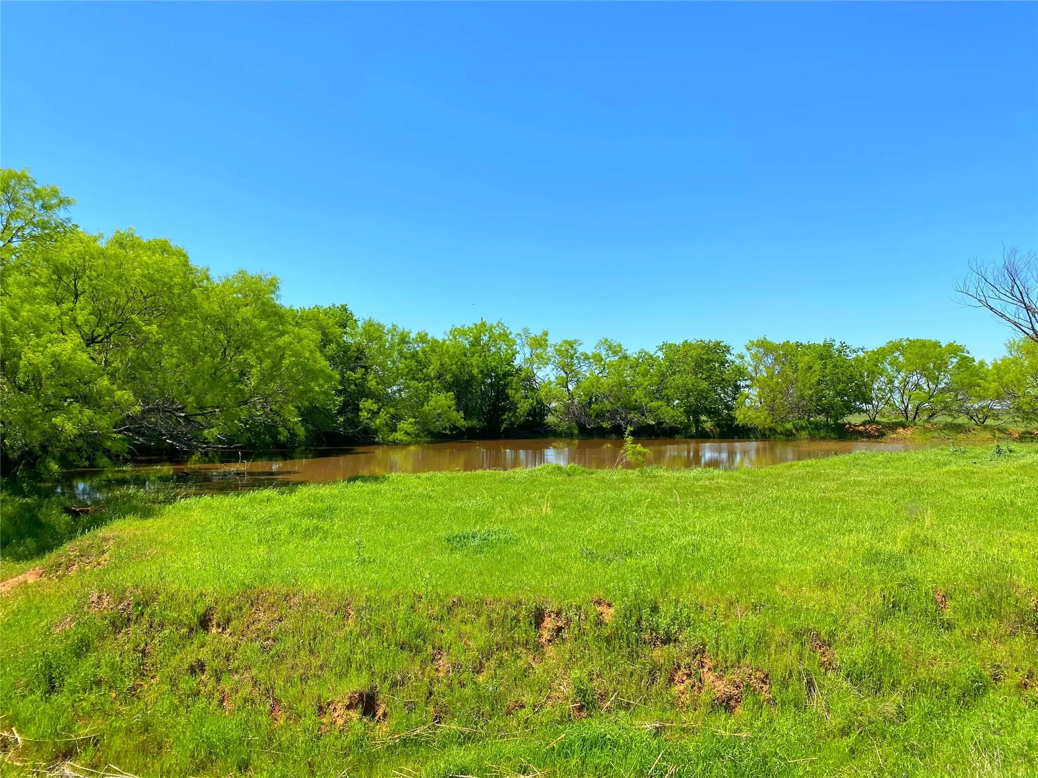 View of yard with a water view