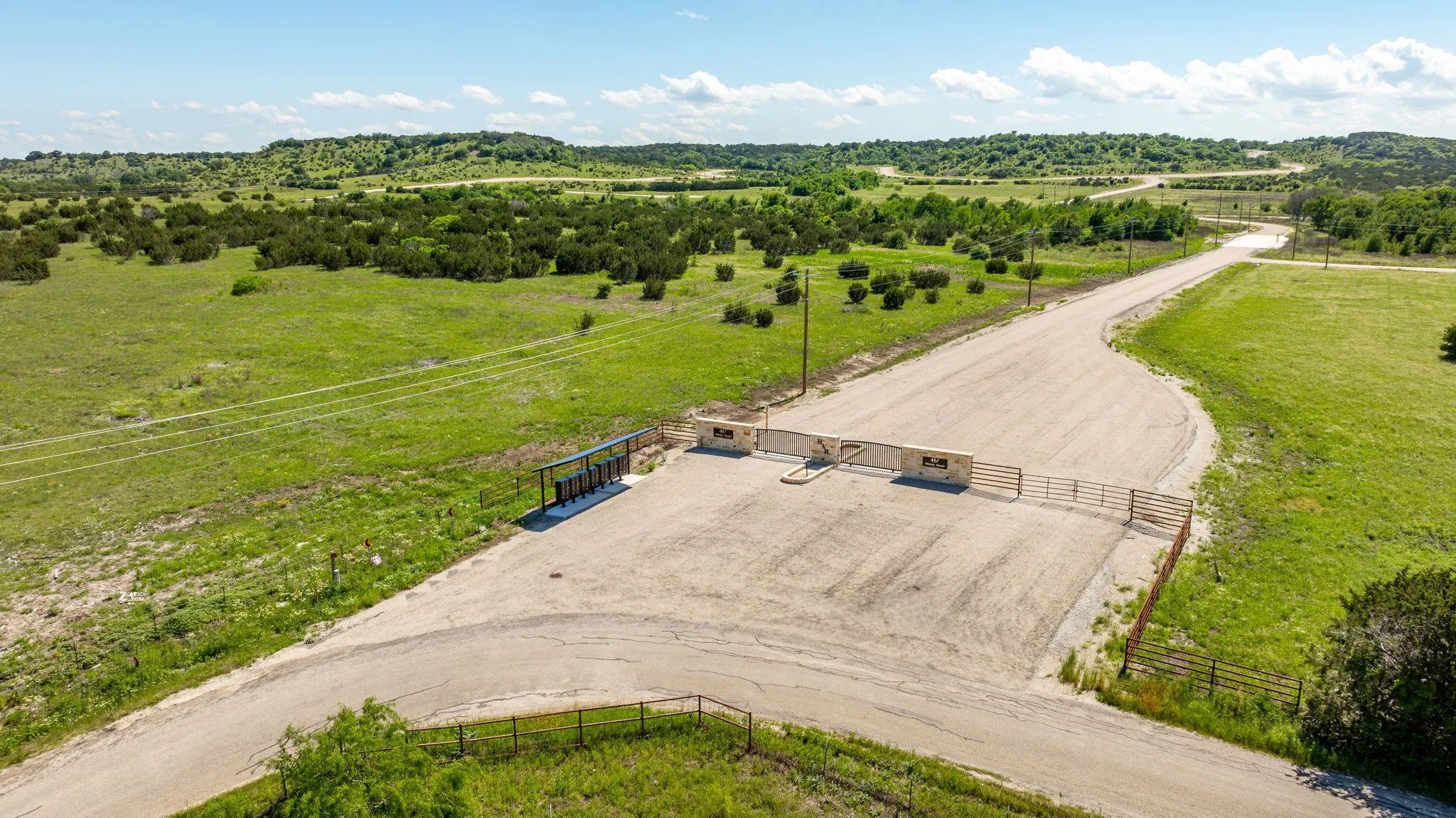 Bird's eye view with a rural view