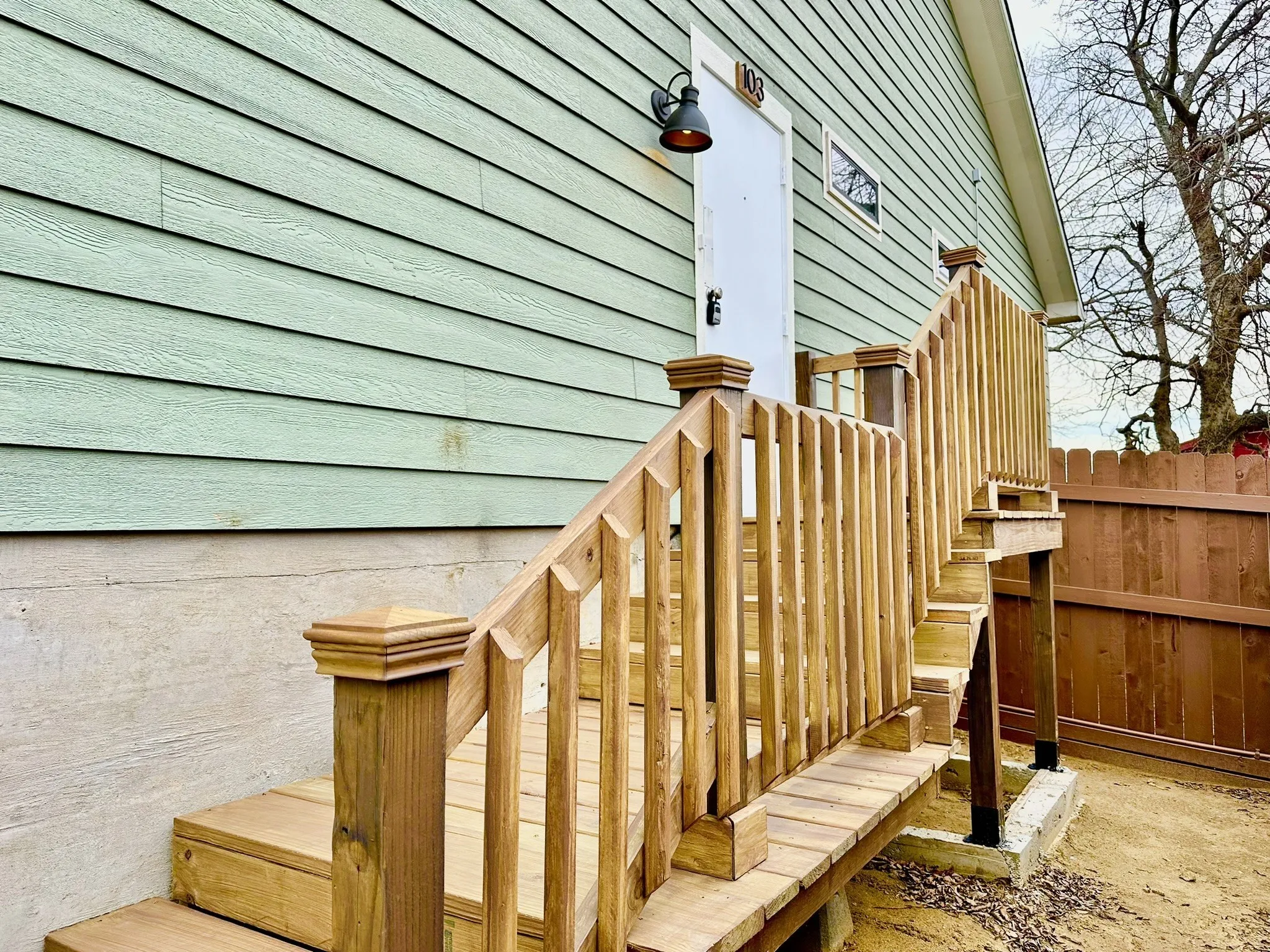 View of deck