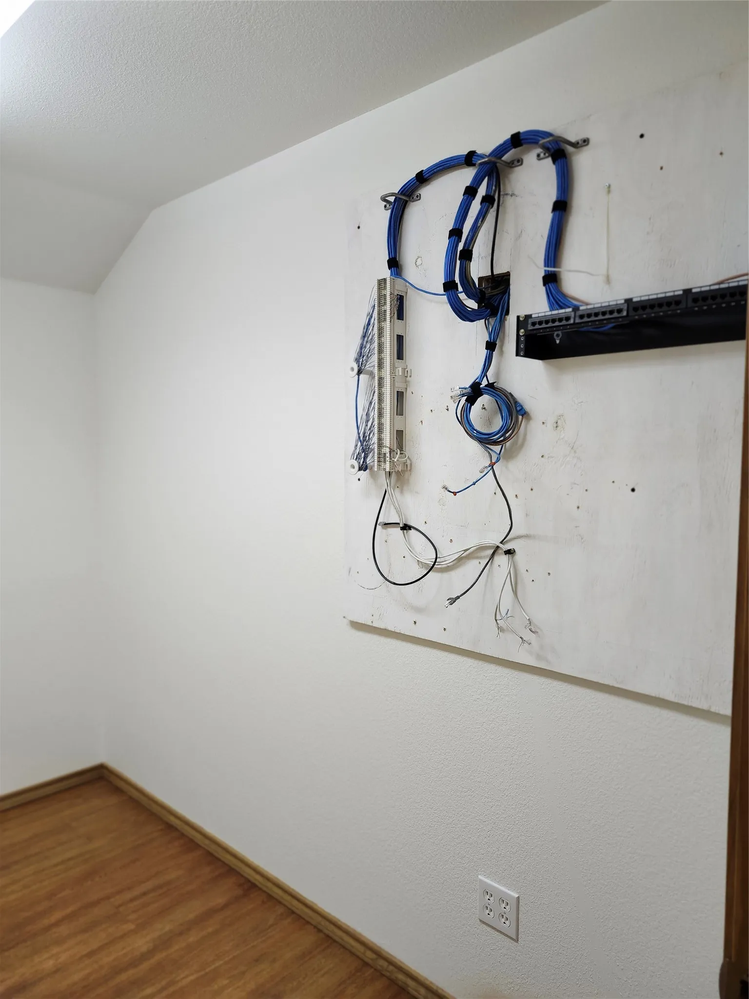 Mechanical room. The center for Internet and phone connections