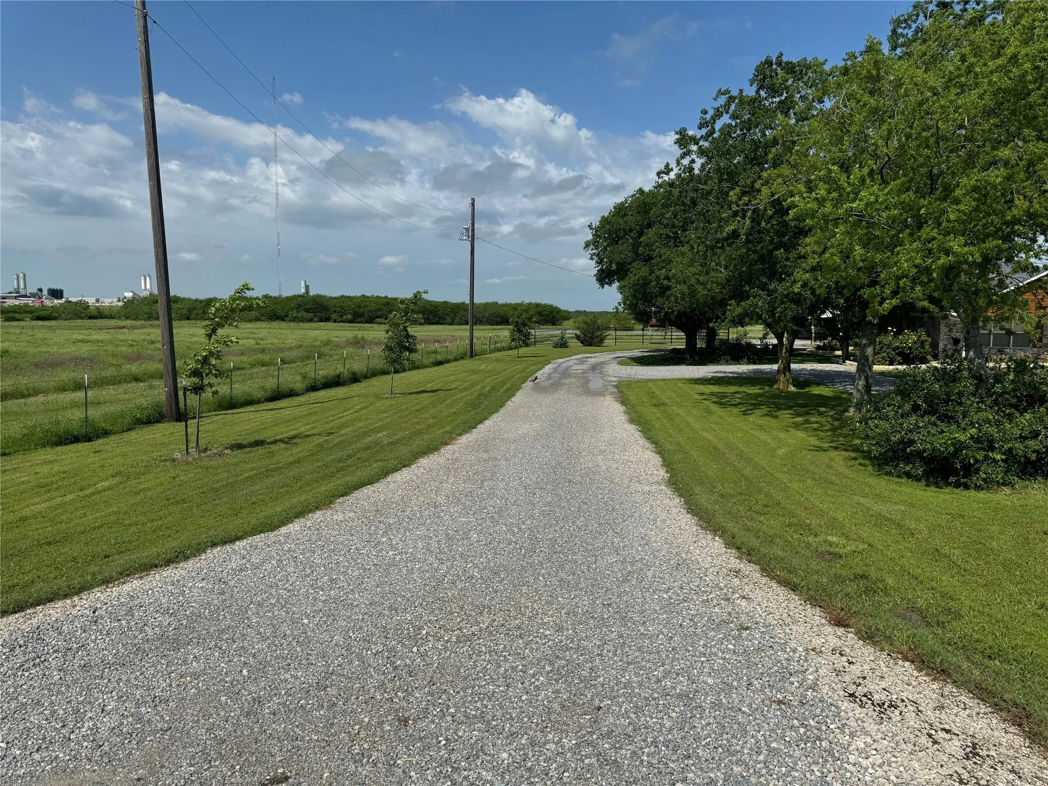 View of road with a rural view