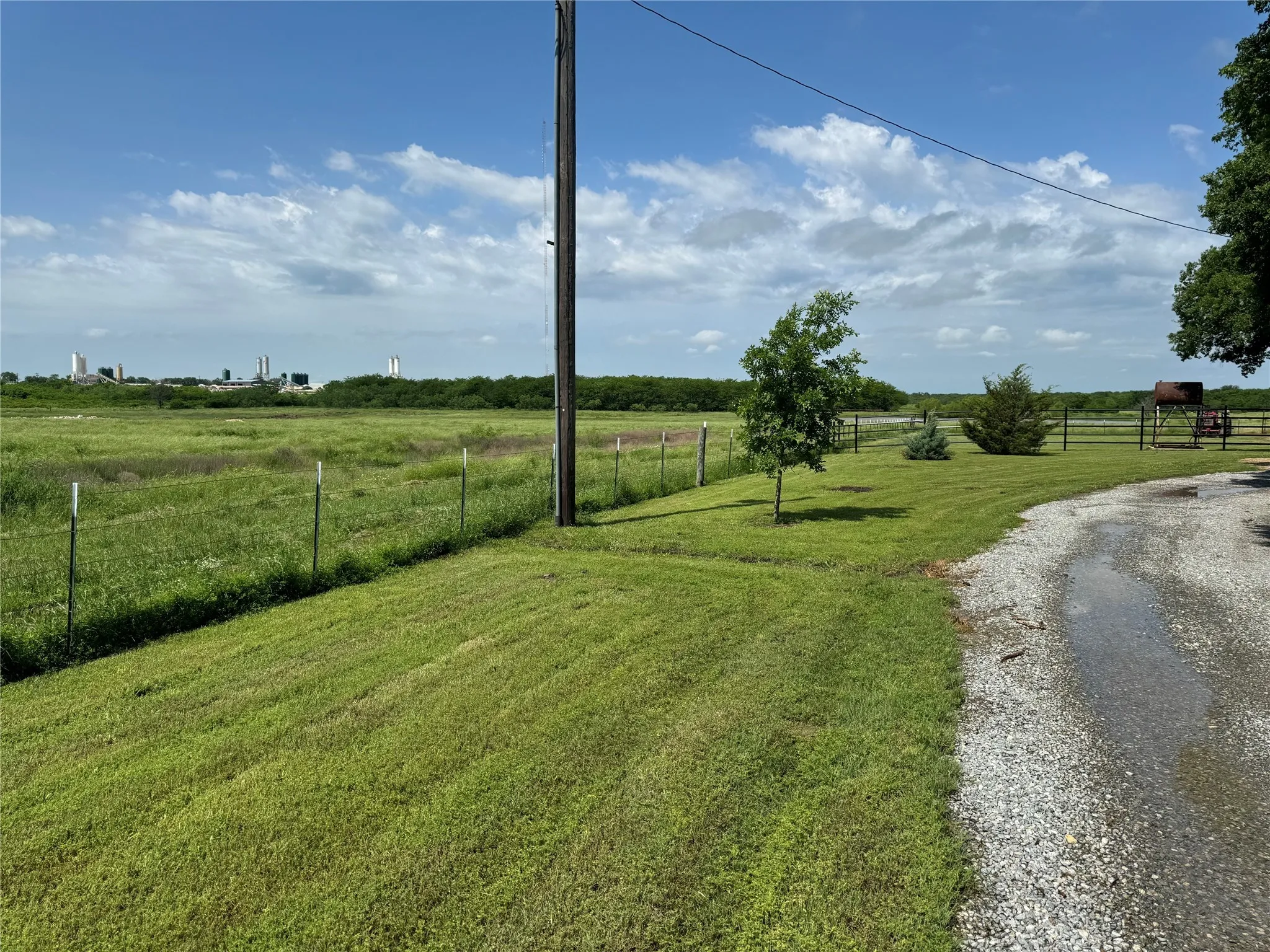 View of road with a rural view