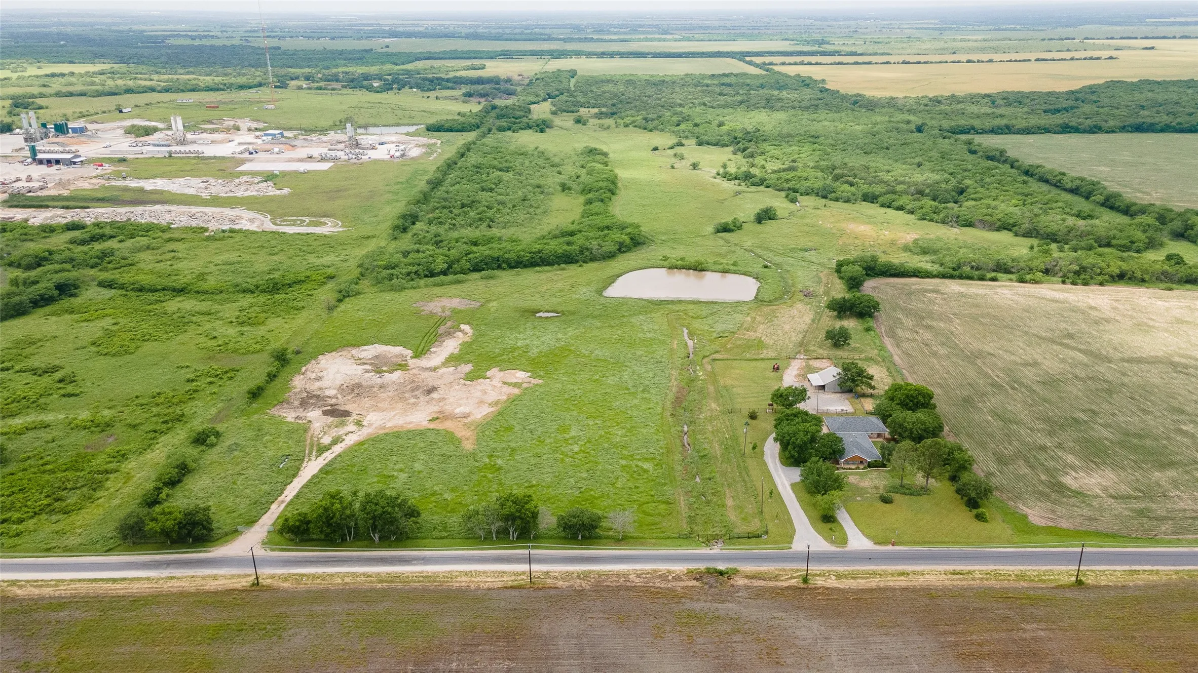 Bird's eye view with a rural view