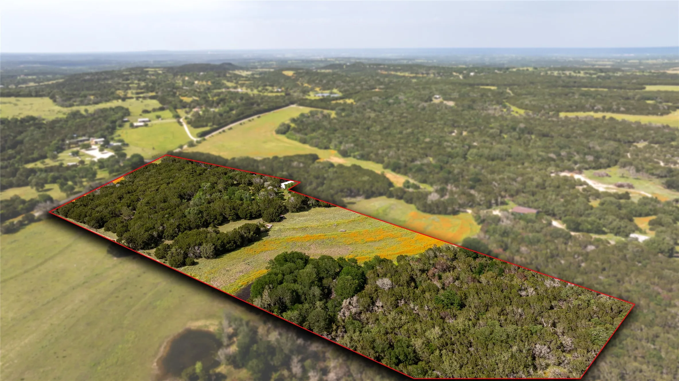 Aerial view featuring a rural view