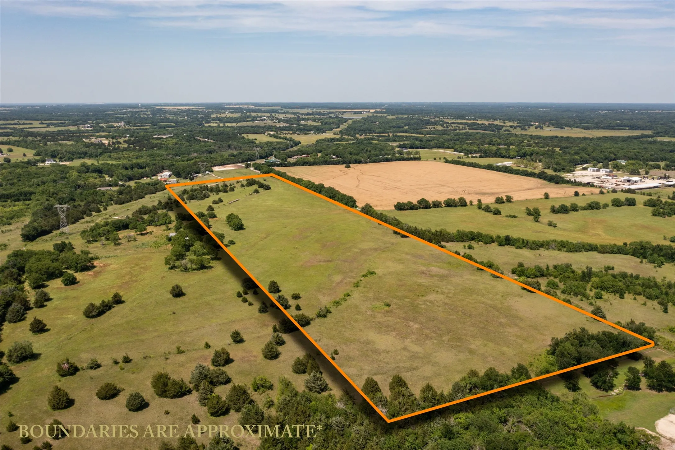 Drone / aerial view with a rural view