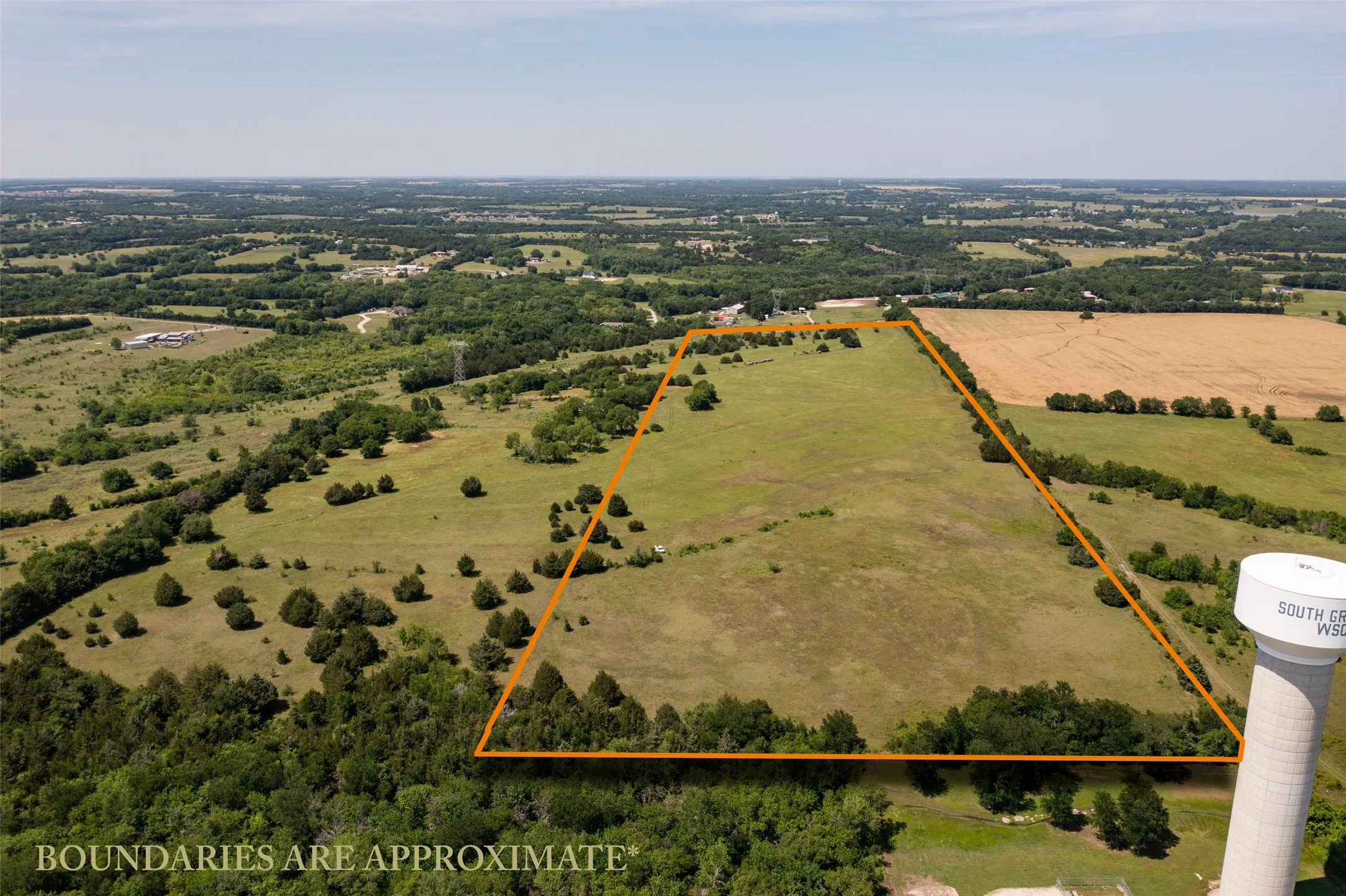 Drone / aerial view with a rural view