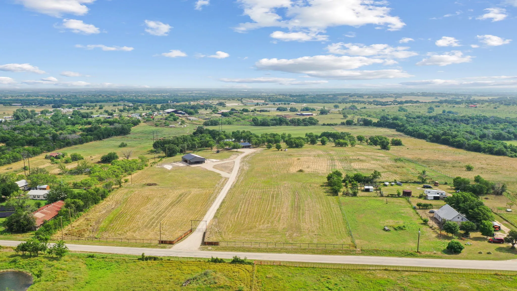 Bird's eye view featuring a rural view