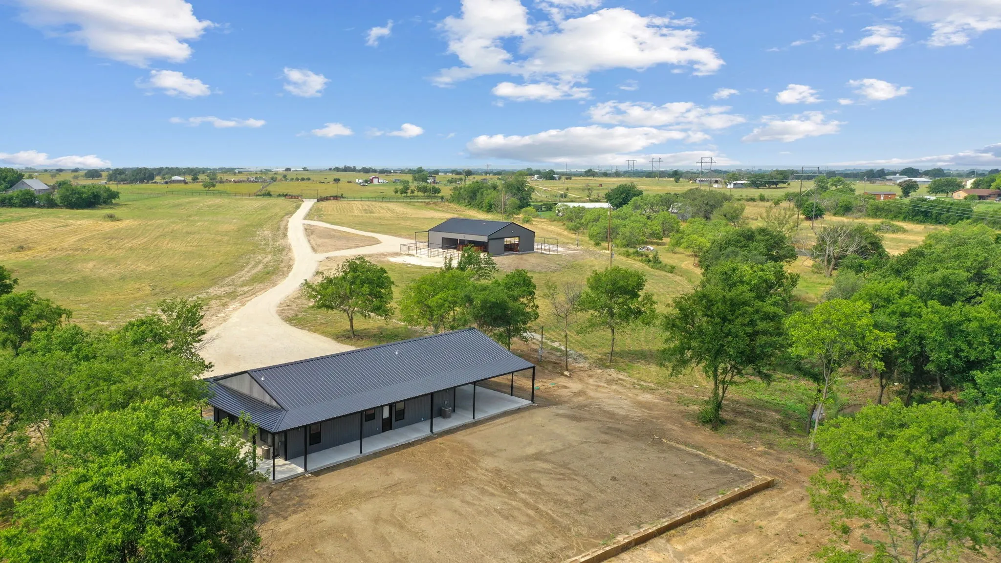Bird's eye view featuring a rural view