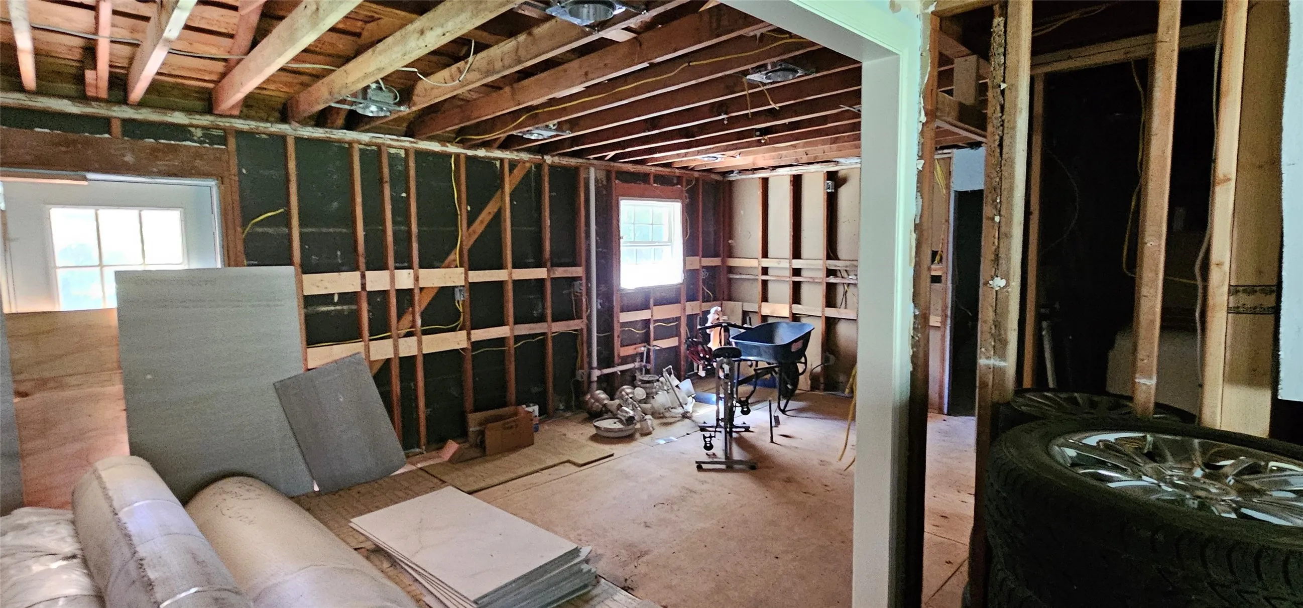 View of basement
