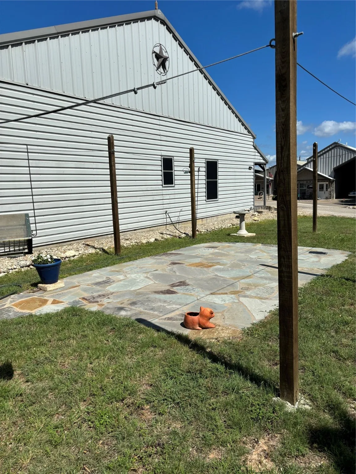 adjoining lot is part of the property
