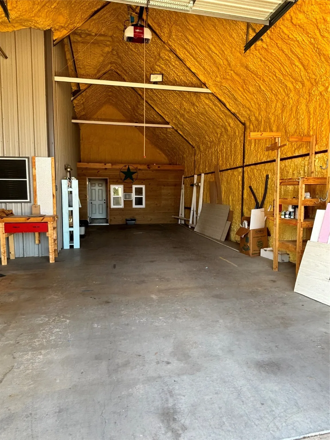 Totally insulated RV Garage with office & bathroom in rear.