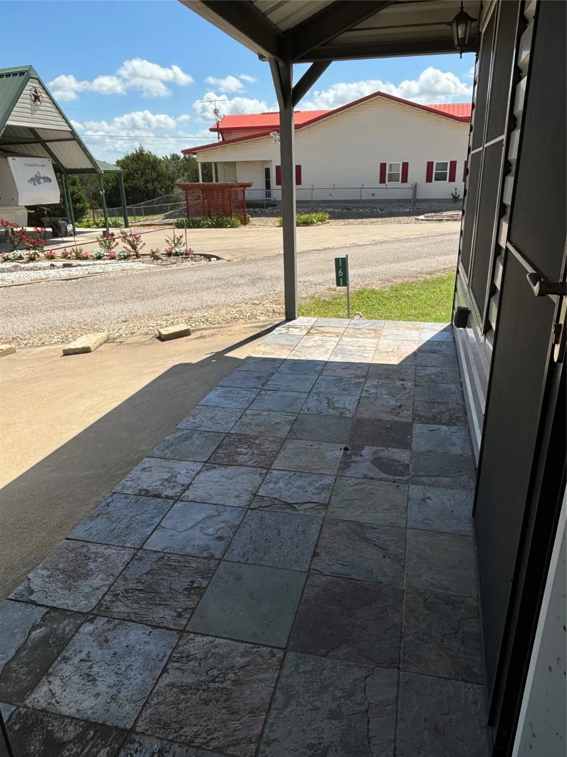 Slate front entry / porch