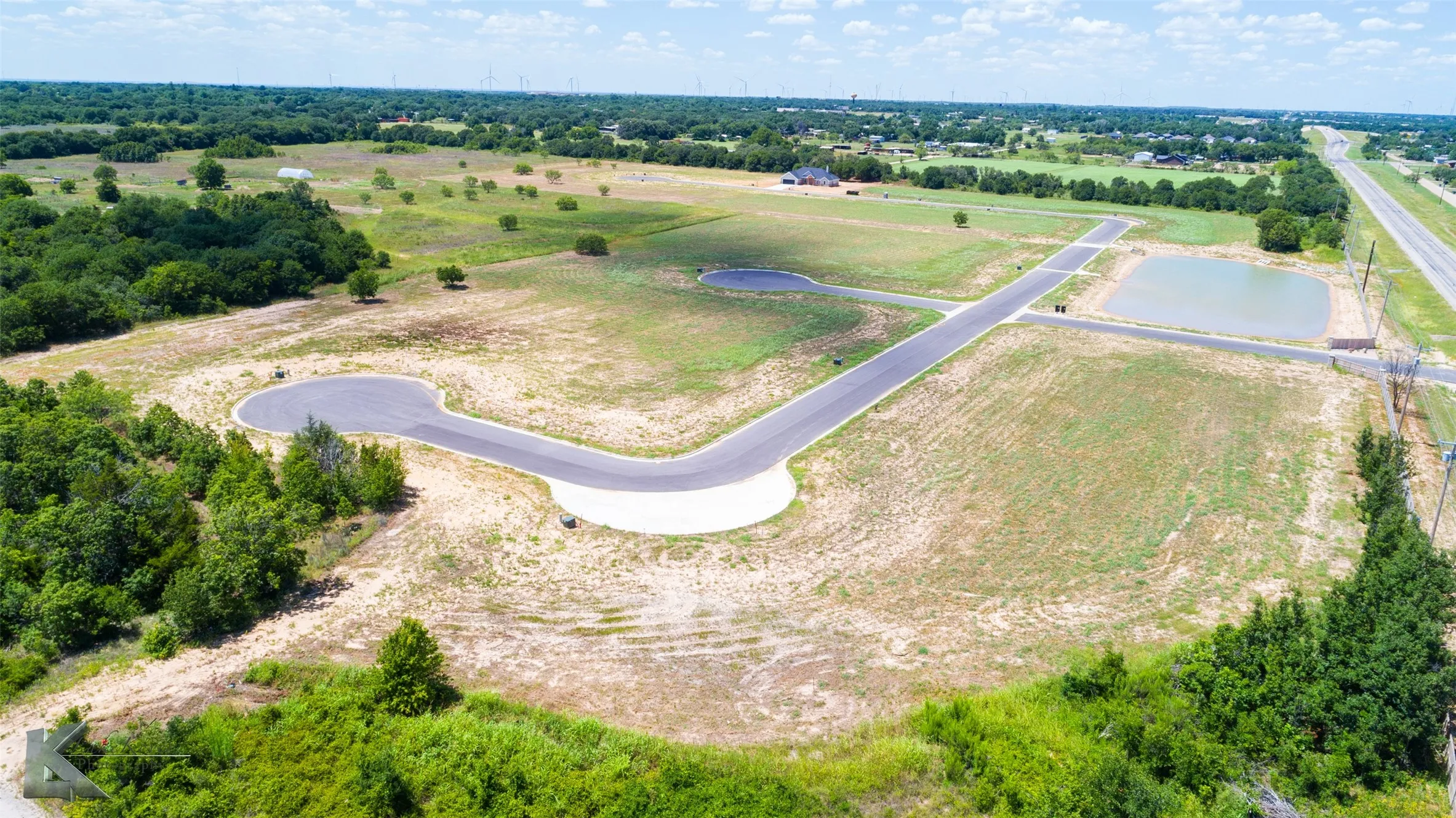 Birds eye view of property