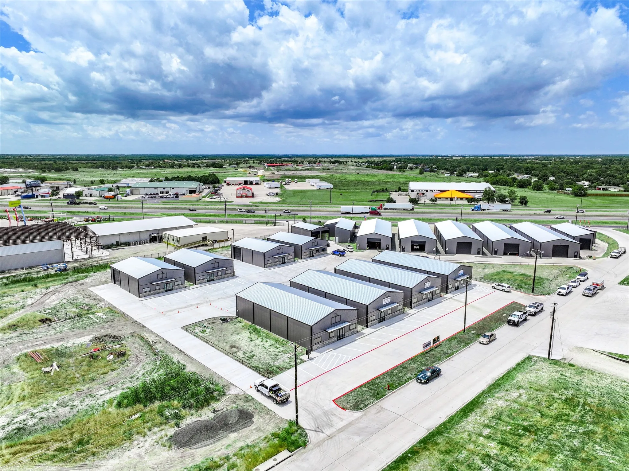 Birds eye view of property