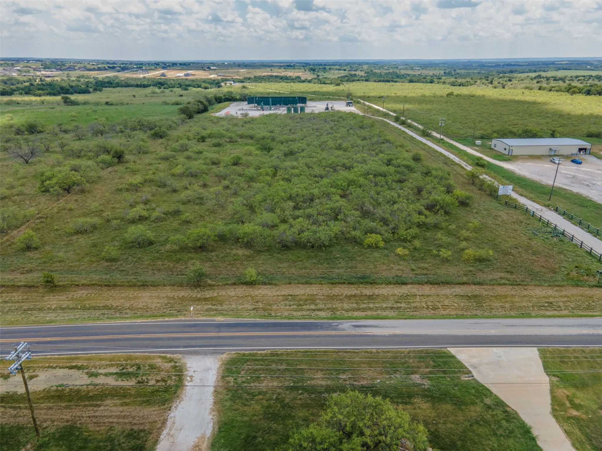Bird's eye view with a rural view