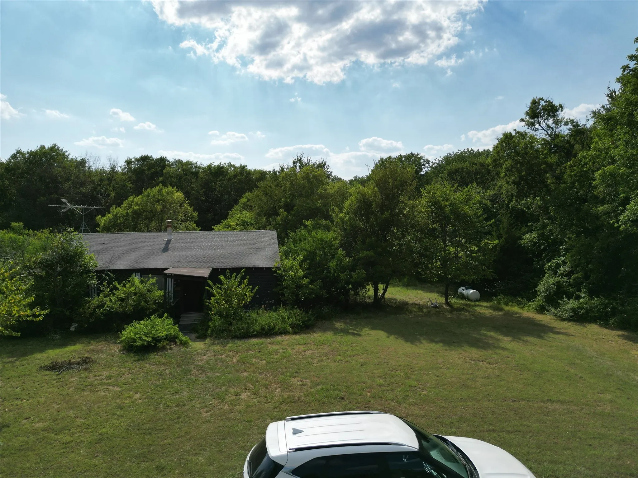 View of yard near Old Millwood Rd