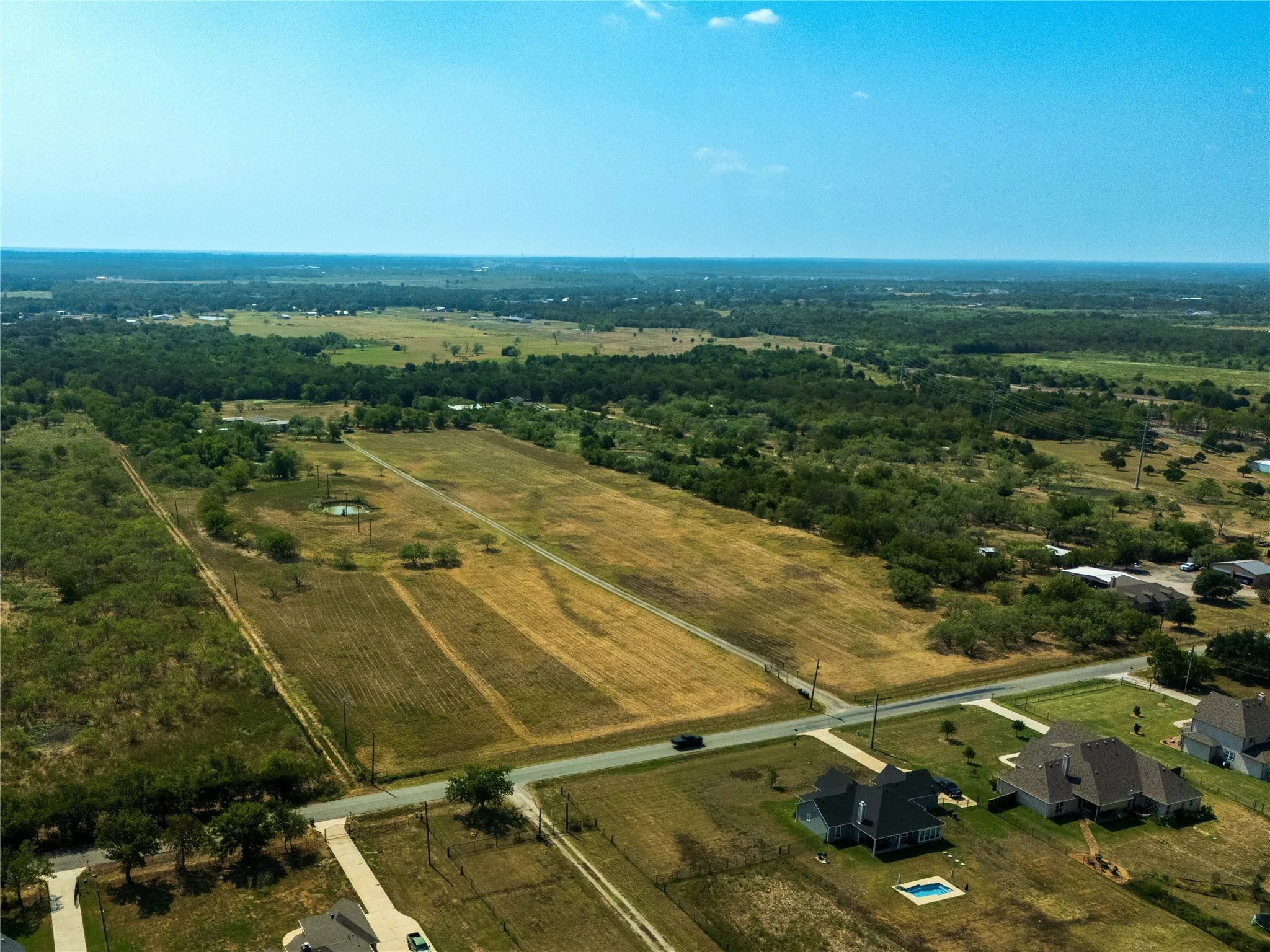 Drone / aerial view with a rural view