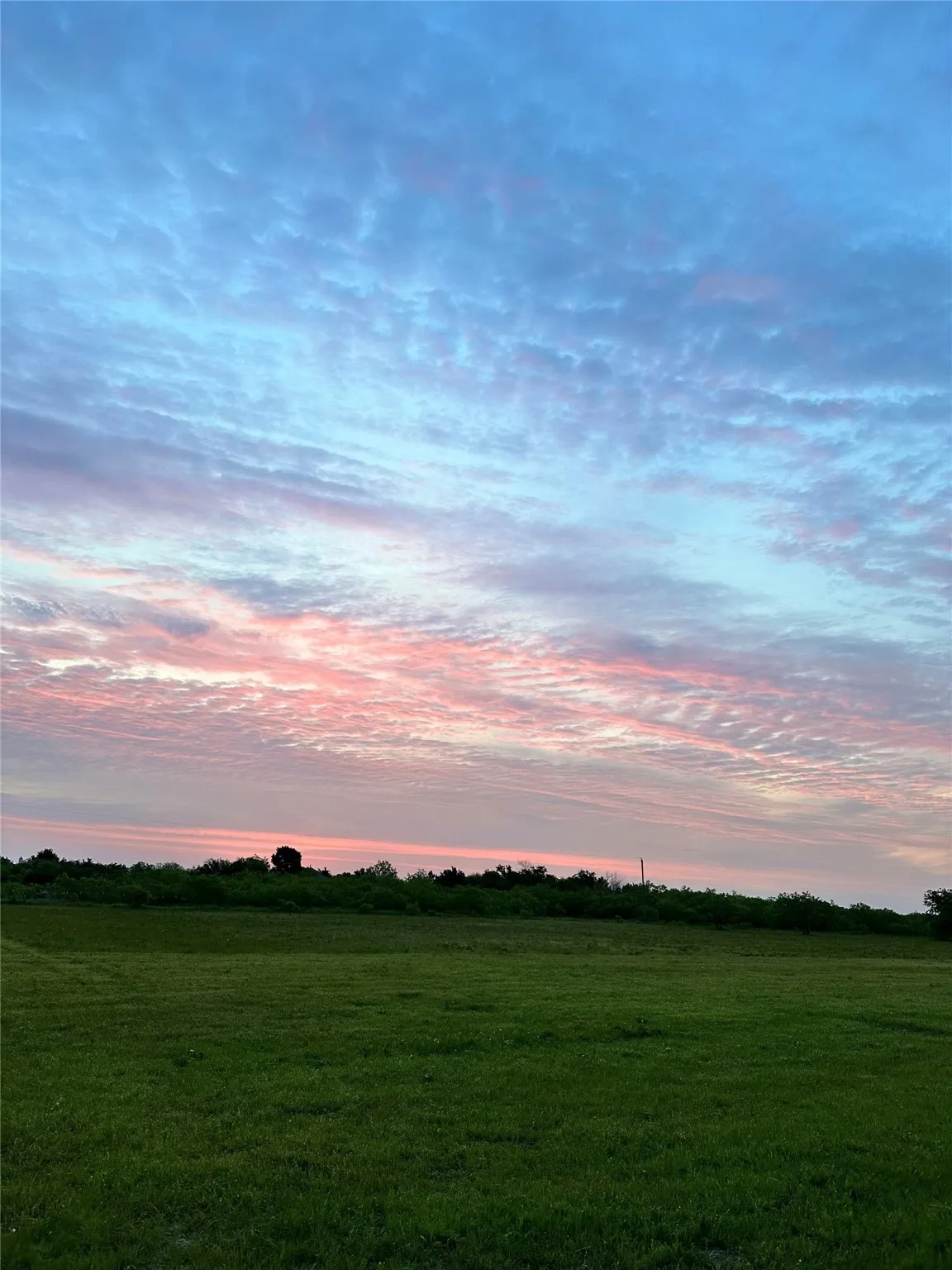Nature at dusk with a rural view