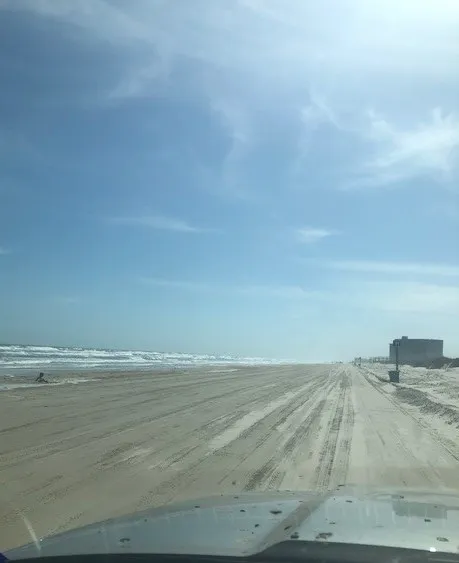 Beach Road! Speed limit 15 mph. One of the few driveable beaches in the US!
