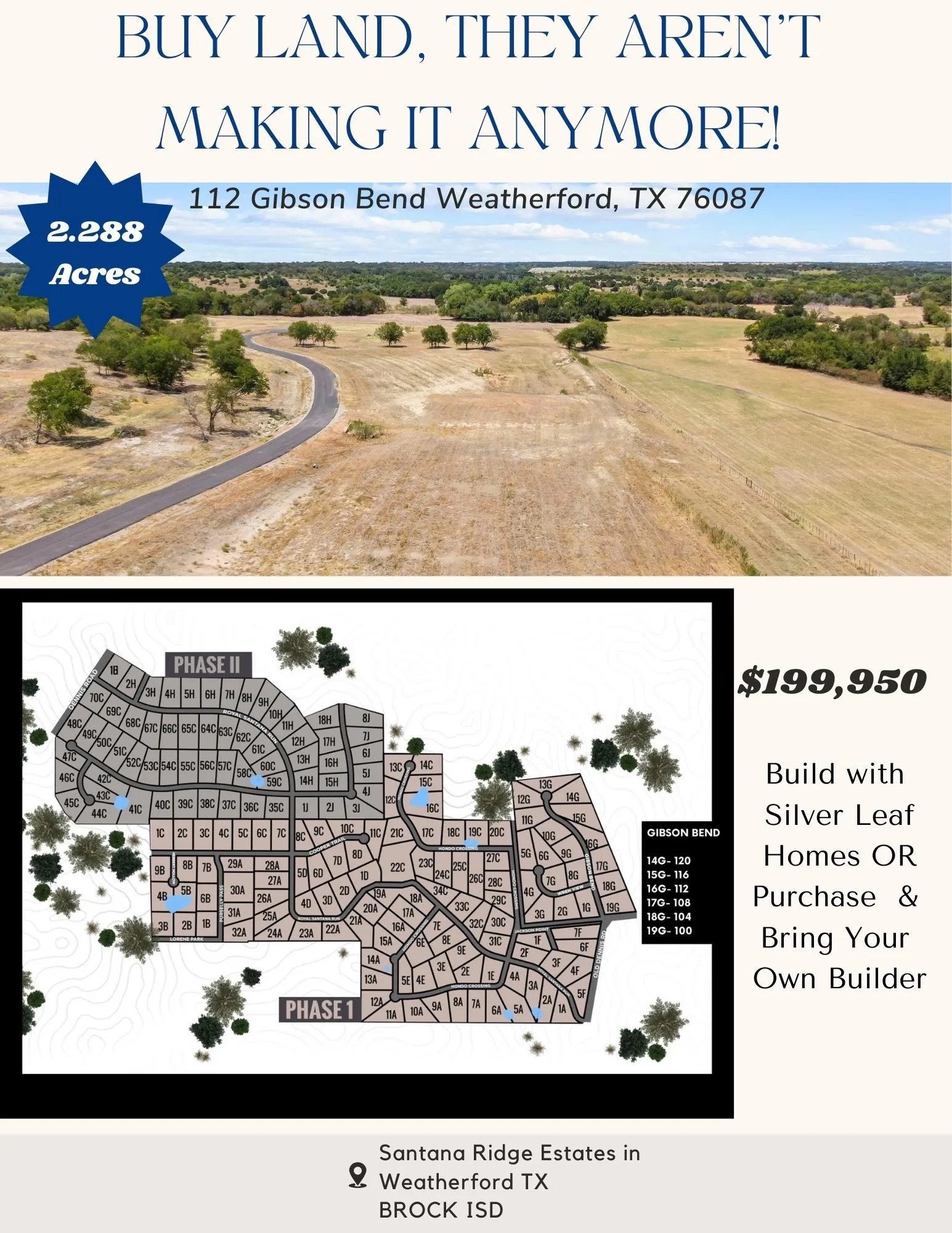Unimproved Land For Sale in Parker County , 112 Gibson Bend, Weatherford, Texas 76087, 0, 0, Garage spaces, 0 Sqft, built in 0, Price $199,950, mls#20726395, Real Estate Agent in Weatherford, Homes For Sale in Parker county, Homes For Sale in Weatherford, Realtor in Weatherford Texas, Real Estate Brokerage Independent Realty Texas, Luminita Cordes Realtor