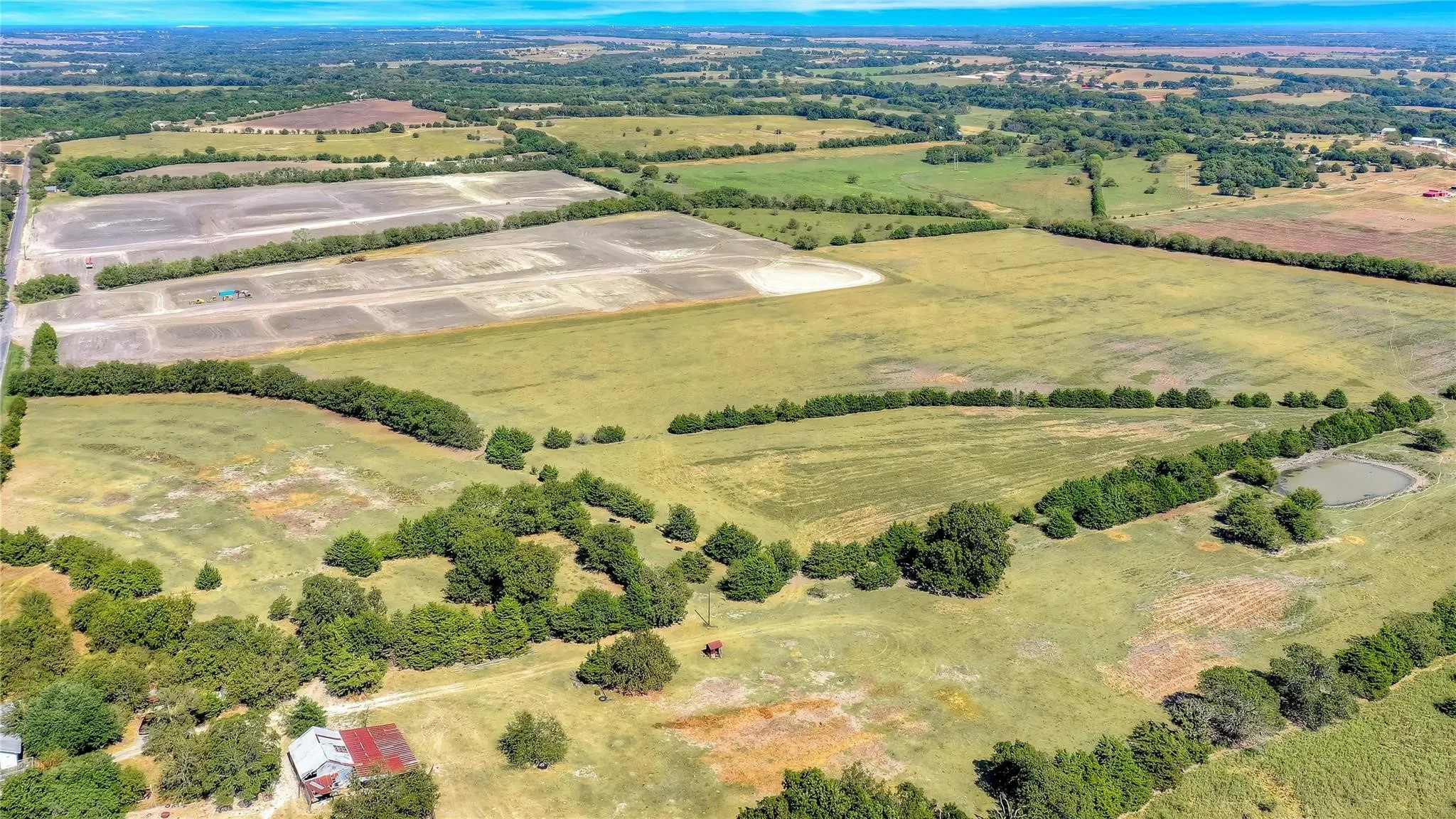 Drone / aerial view with a rural view