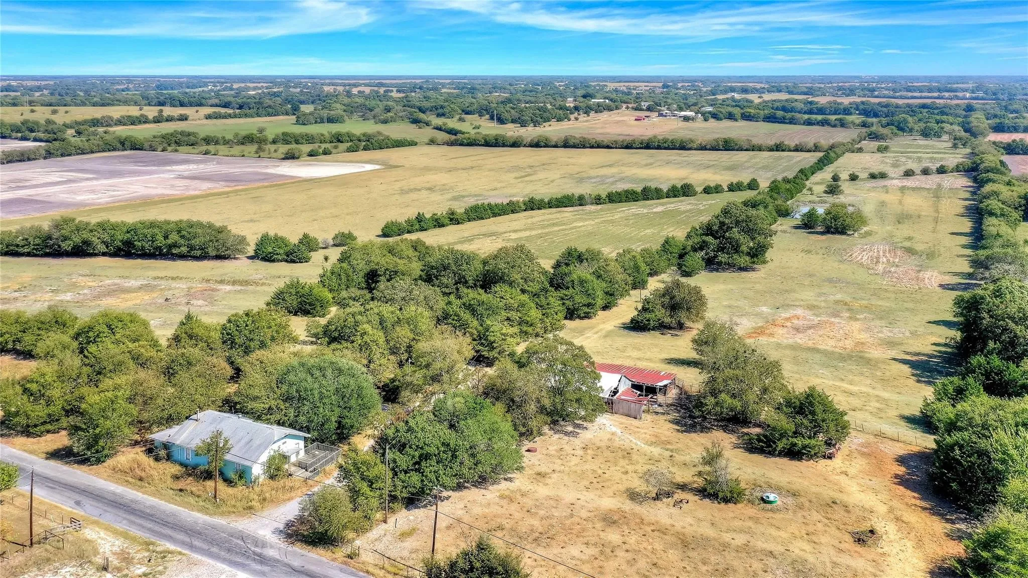 Drone / aerial view with a rural view