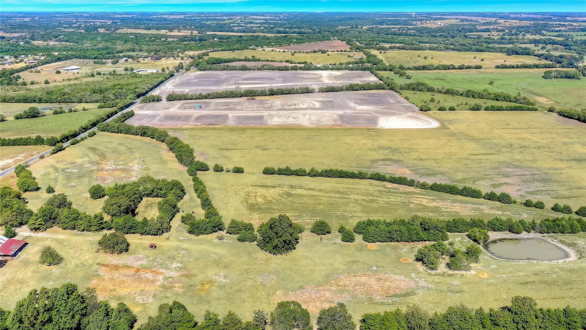 Drone / aerial view with a rural view
