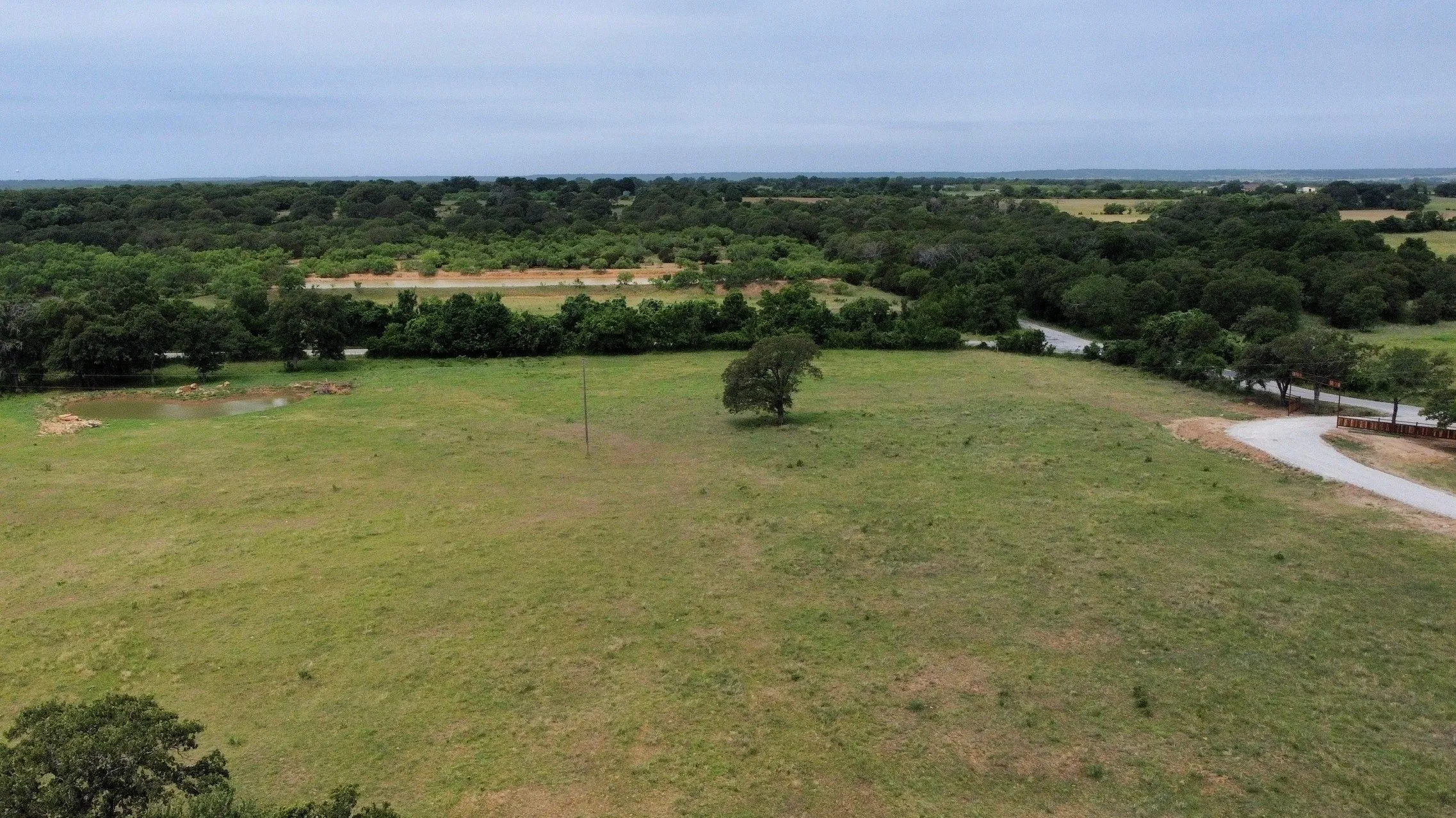 Bird's eye view with a rural view