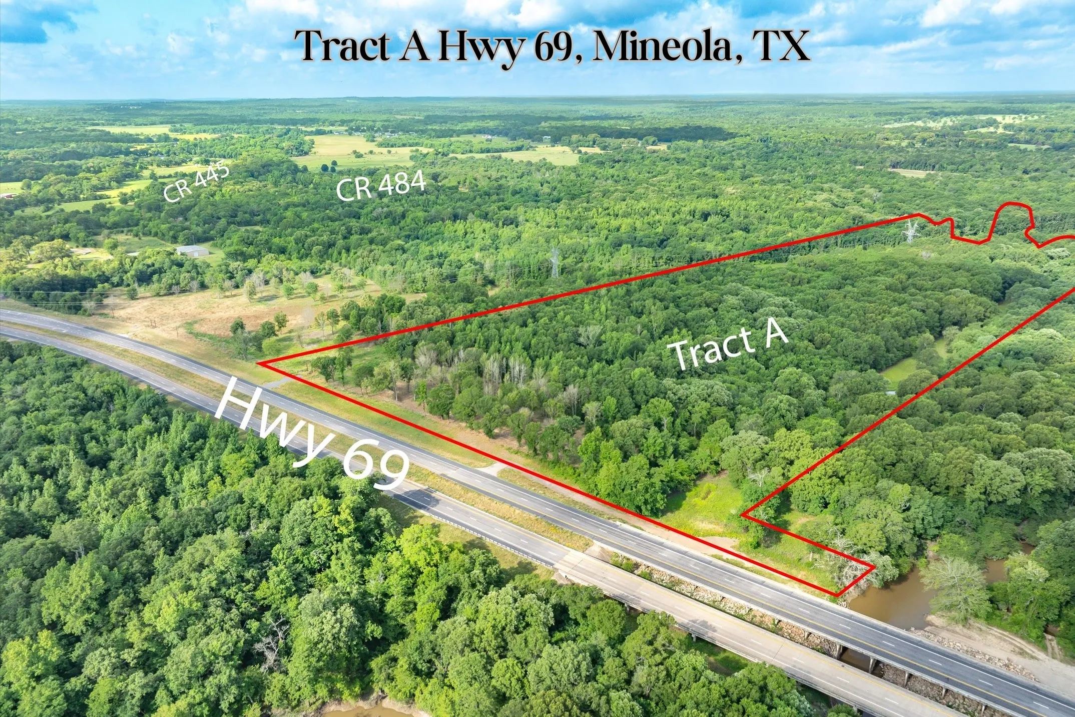 Unimproved Land For Sale in Smith County , Tract A Hwy 69, Mineola, Texas 75773, 0, 0, Garage spaces, 0 Sqft, built in 0, mls#20733633, Real Estate Agent in Mineola, Homes For Sale in Smith county, Homes For Sale in Mineola, Realtor in Mineola Texas, Real Estate Brokerage Independent Realty Texas, Luminita Cordes Realtor