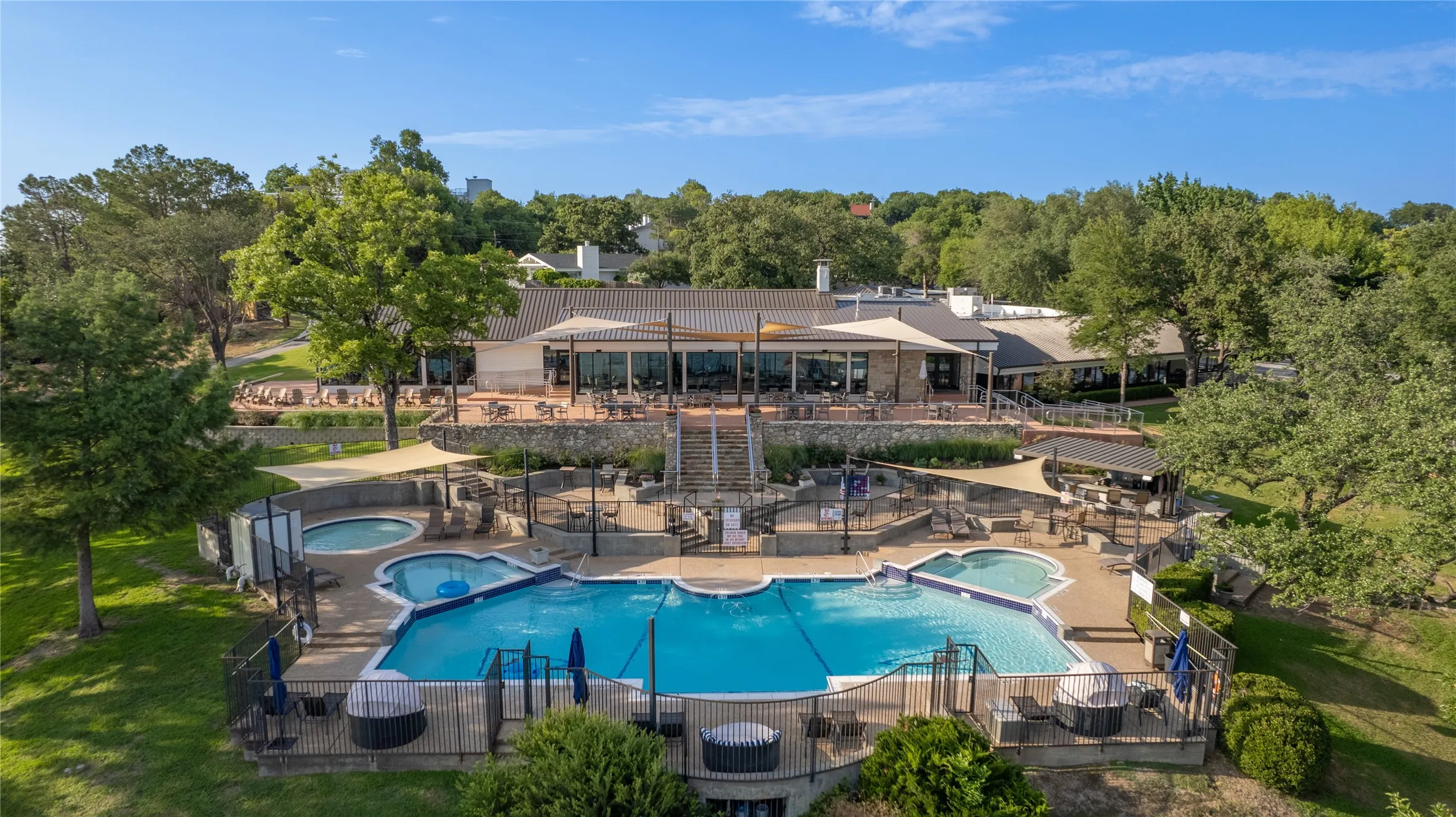 Iconic Fort Worth Boat Club is a short 5-min boat ride away
