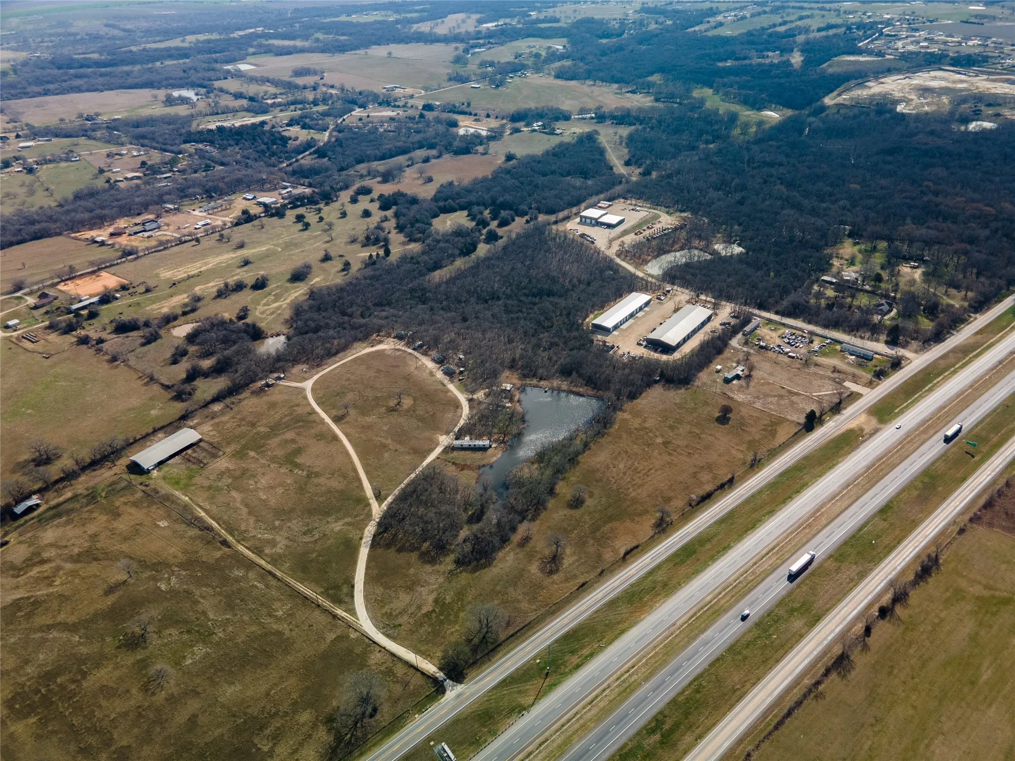 Drone / aerial view featuring a rural view
