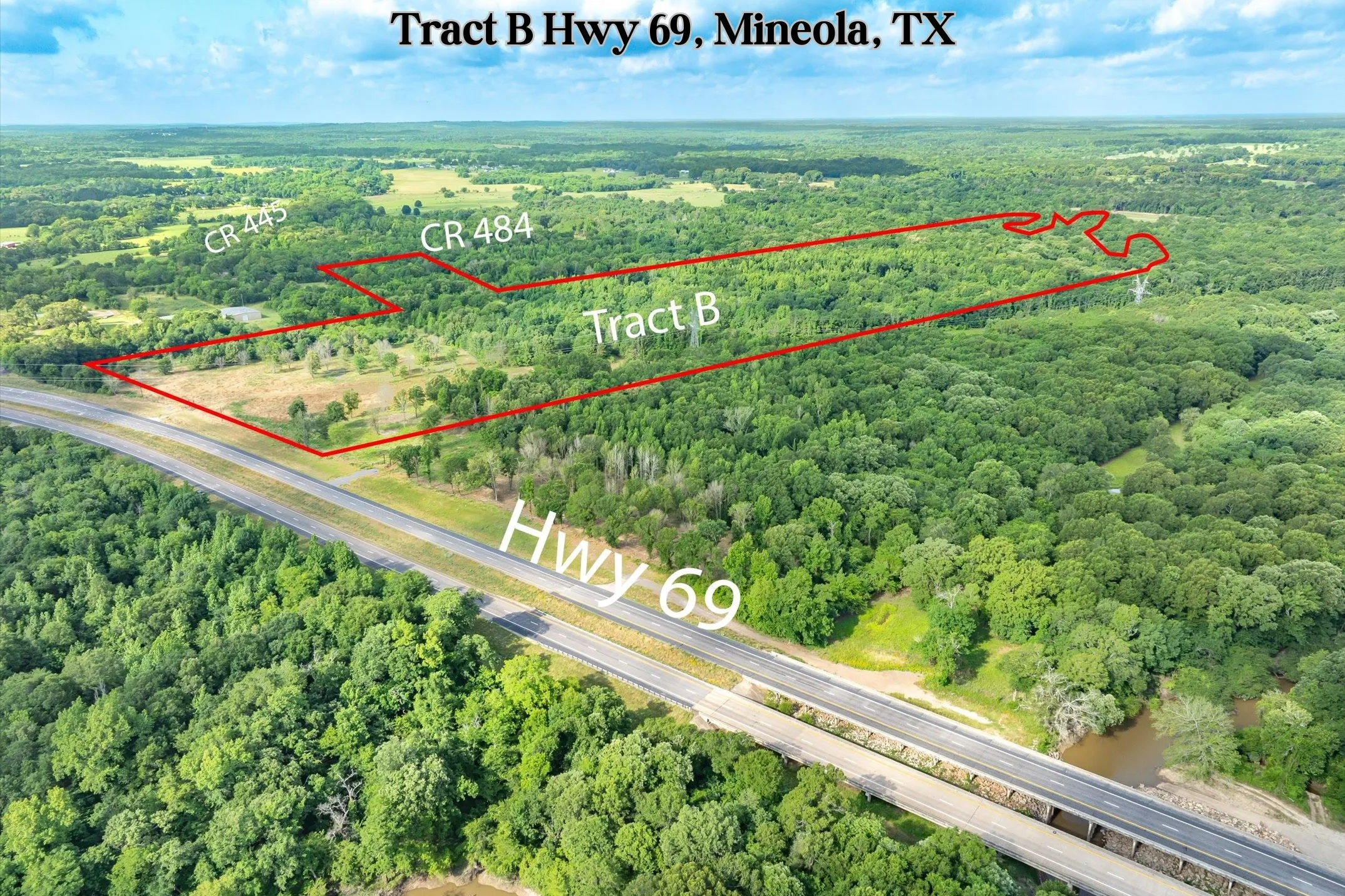 Unimproved Land For Sale in Smith County , Tract B Hwy 69, Mineola, Texas 75773, 0, 0, Garage spaces, 0 Sqft, built in 0, mls#20750167, Real Estate Agent in Mineola, Homes For Sale in Smith county, Homes For Sale in Mineola, Realtor in Mineola Texas, Real Estate Brokerage Independent Realty Texas, Luminita Cordes Realtor